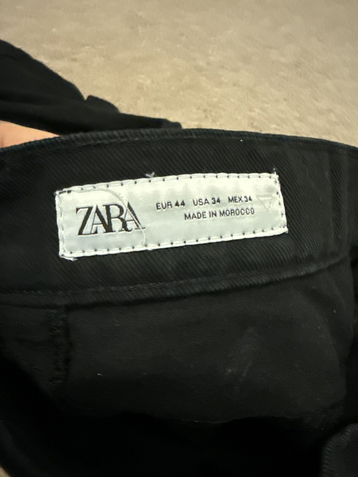 Zara Zara Wide Leg Multi Pocket Cargo Pants Black Size US 34 / EU 50 - 3 Thumbnail