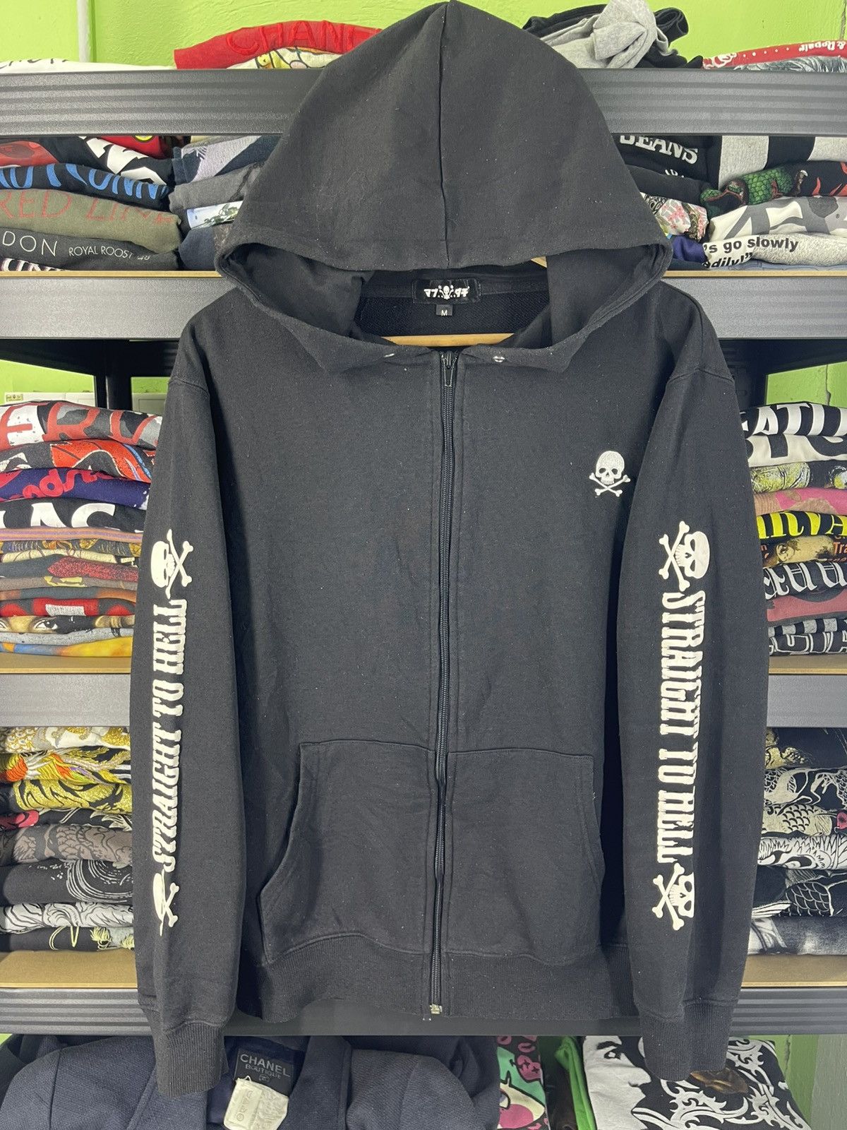 Straight To Hell Mabudachi Straight to hell Skull Design Zipp-up Hoodie Size US M / EU 48-50 / 2 - 2 Thumbnail