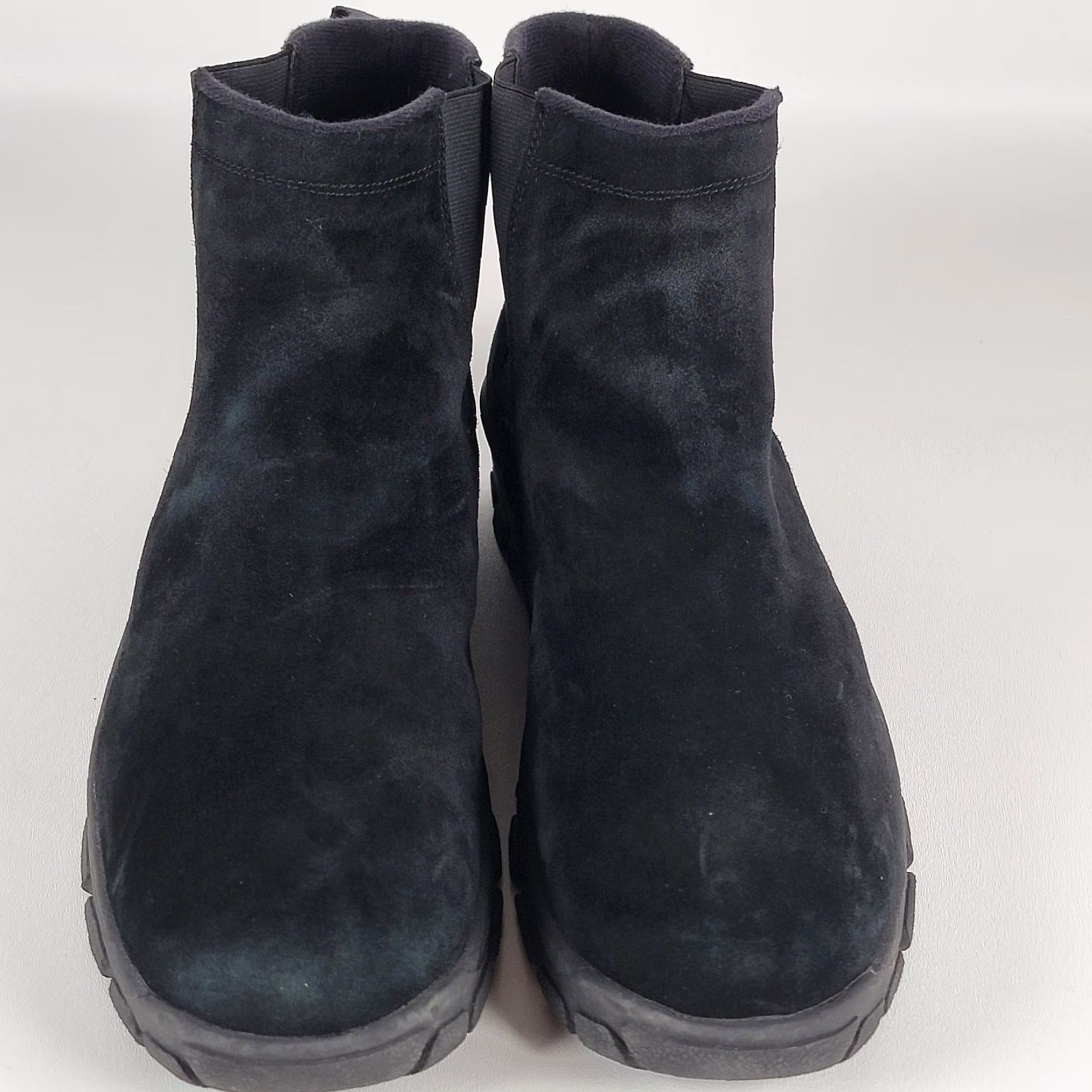 Lands' End VINTAGE Lands' End Dark Black Suede Pull-On Ankle Boots Men Size 13 Black Suede Leather Upper Men Ankle Boots 79246 Size US 13 / EU 46 - 2 Thumbnail