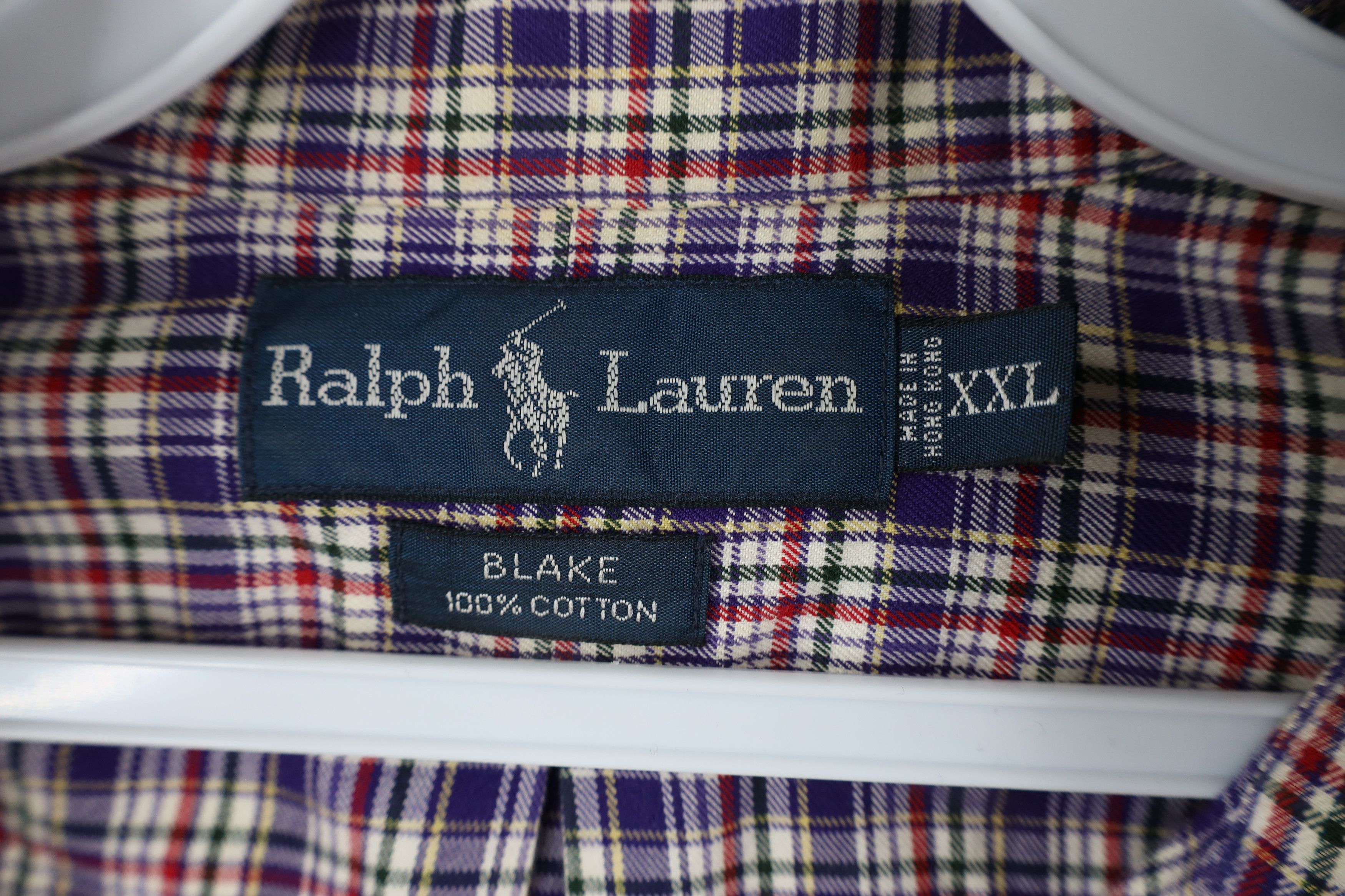 Ralph Lauren × Vintage Vintage 90s Ralph Lauren Blake Collared Button Down Shirt Size US XXL / EU 58 / 5 - 5 Thumbnail