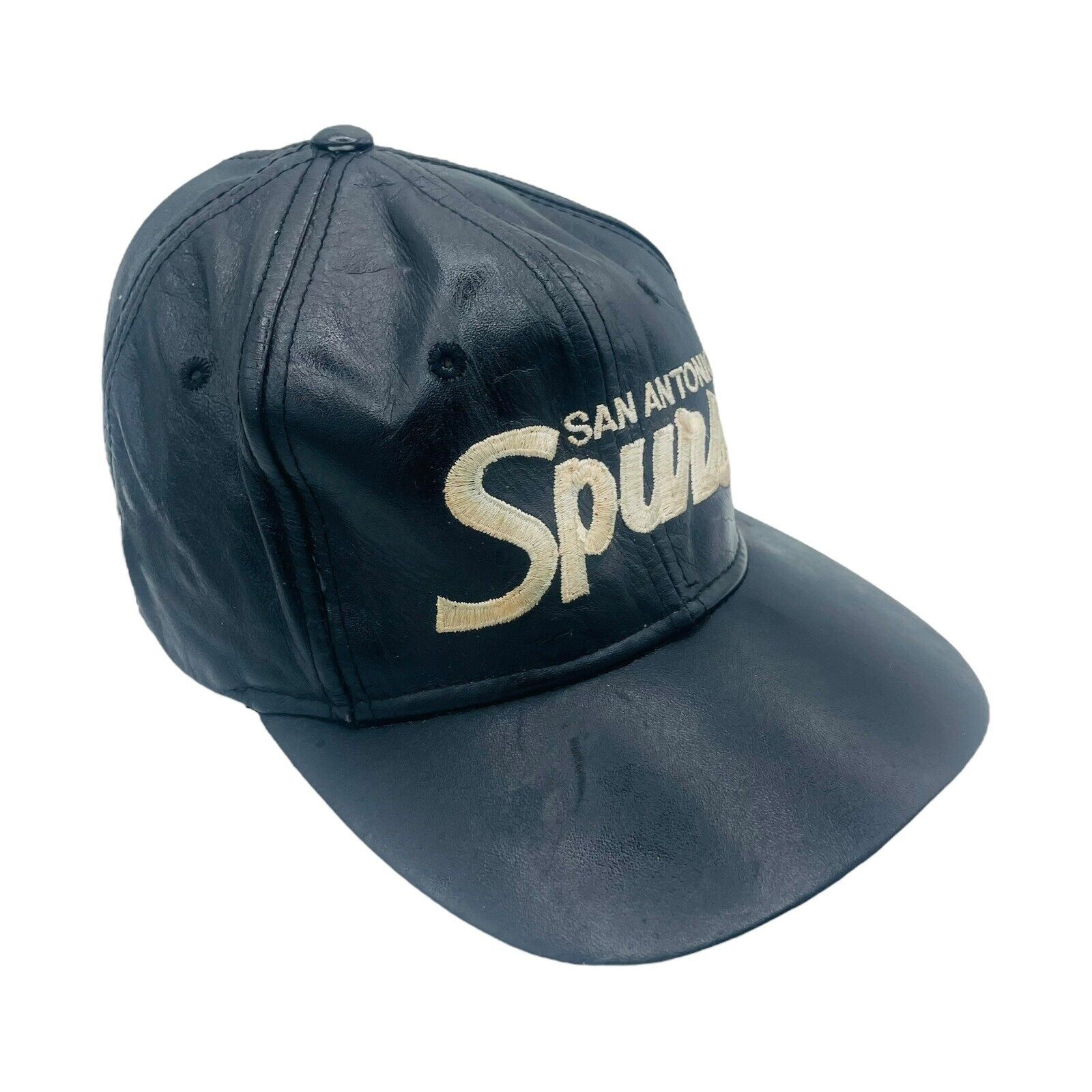 Sports Specialties VTG Sports Specialties Leather San Antonio Spurs Hat Script Size ONE SIZE - 2 Thumbnail