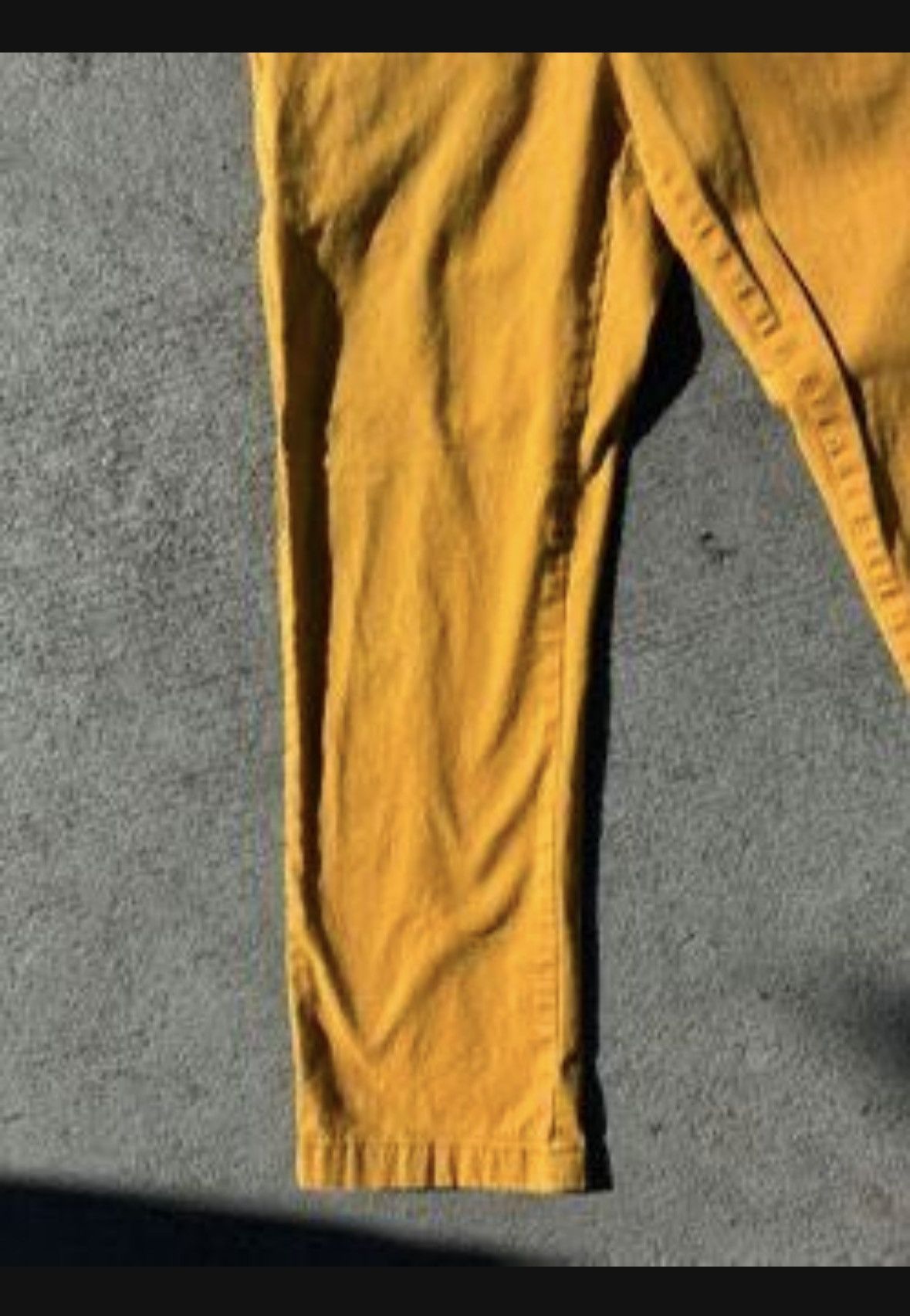 Other Mustard Yellow Slim Fit Chino Denim Men Size 31W X 28 L Size US 31 - 4 Thumbnail