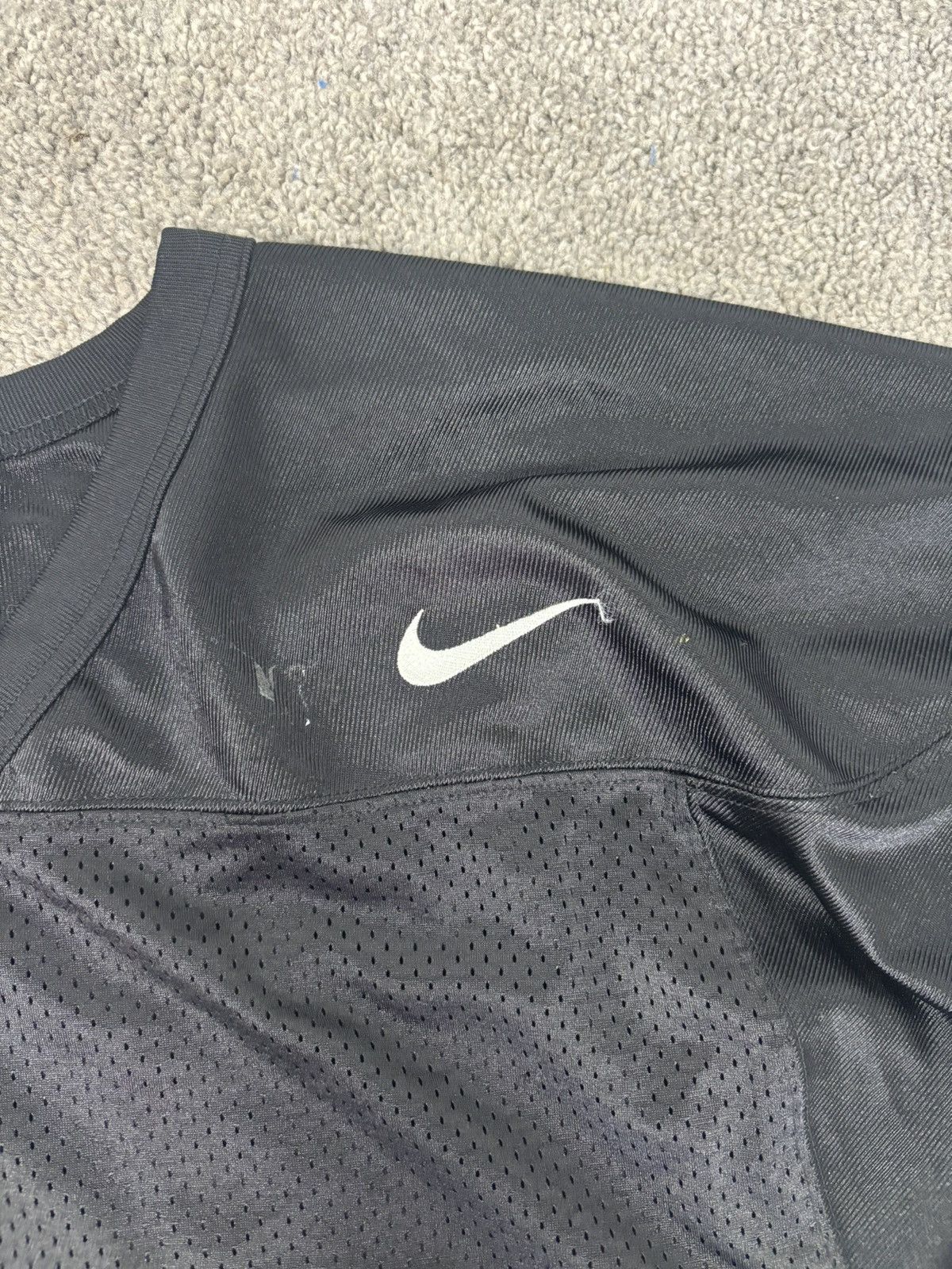 Nike Vintage black nike mesh jersey Size US XL / EU 56 / 4 - 3 Thumbnail