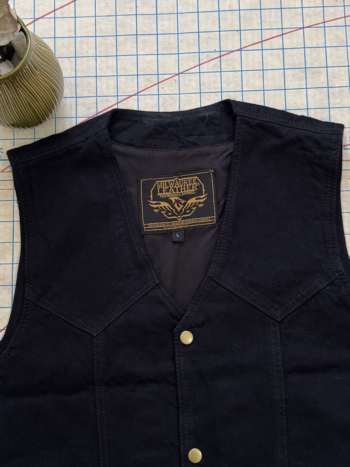 Other NWT Milwaukee Leather Denim Gun Pocket Vest Mens Size Large Size US L / EU 52-54 / 3 - 3 Thumbnail