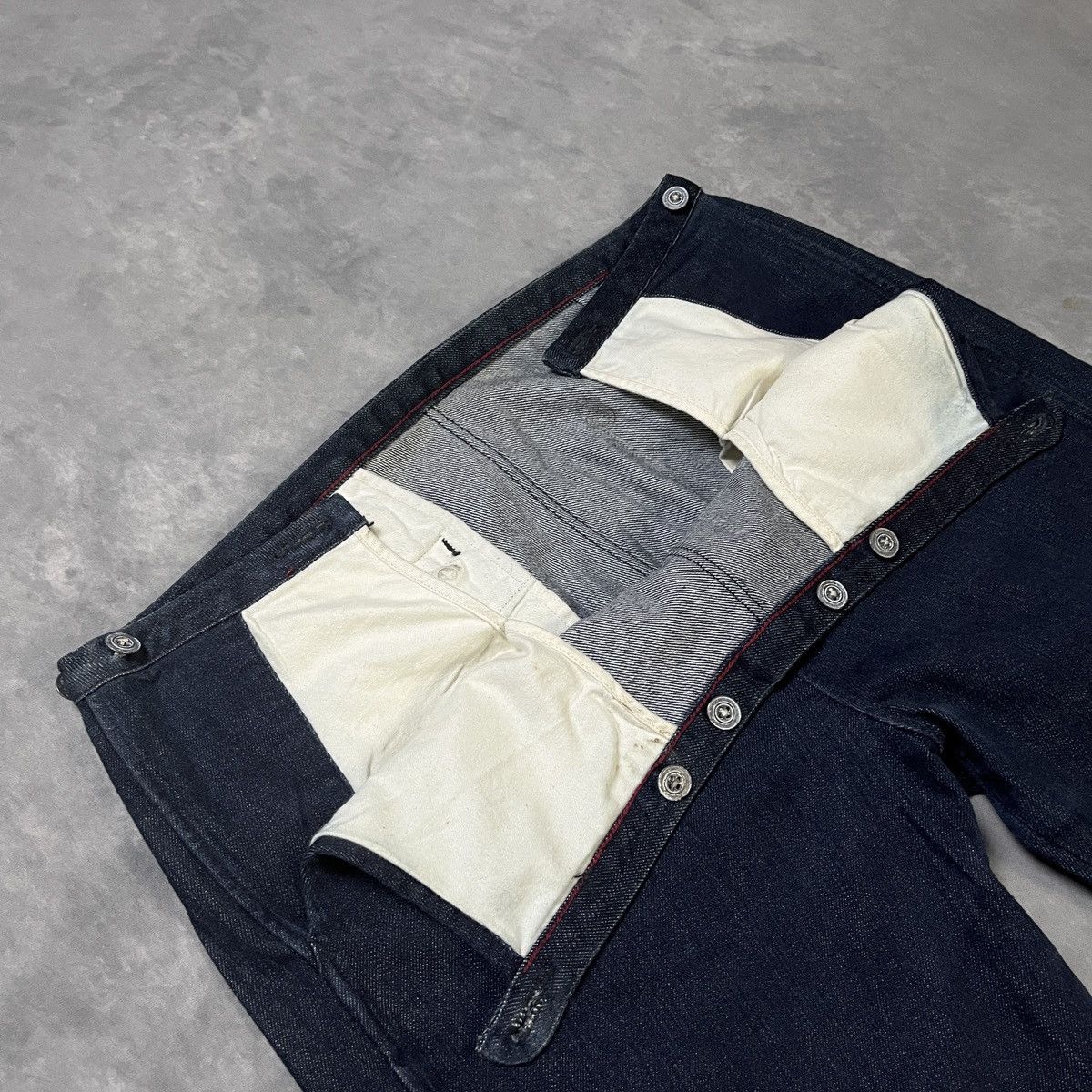 45rpm 2000s 45RPM Artisan Raw Indigo Denim Redline Selvedge Pants Size US 29 - 3 Thumbnail