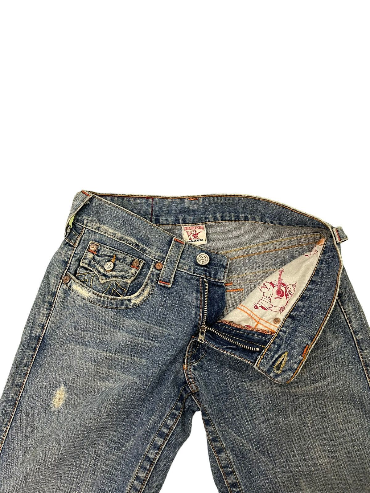 Japanese Brand Flare Jeans True Religion USA Distress Boot Cut 8🟦2 Size US 30 / EU 46 - 10 Thumbnail