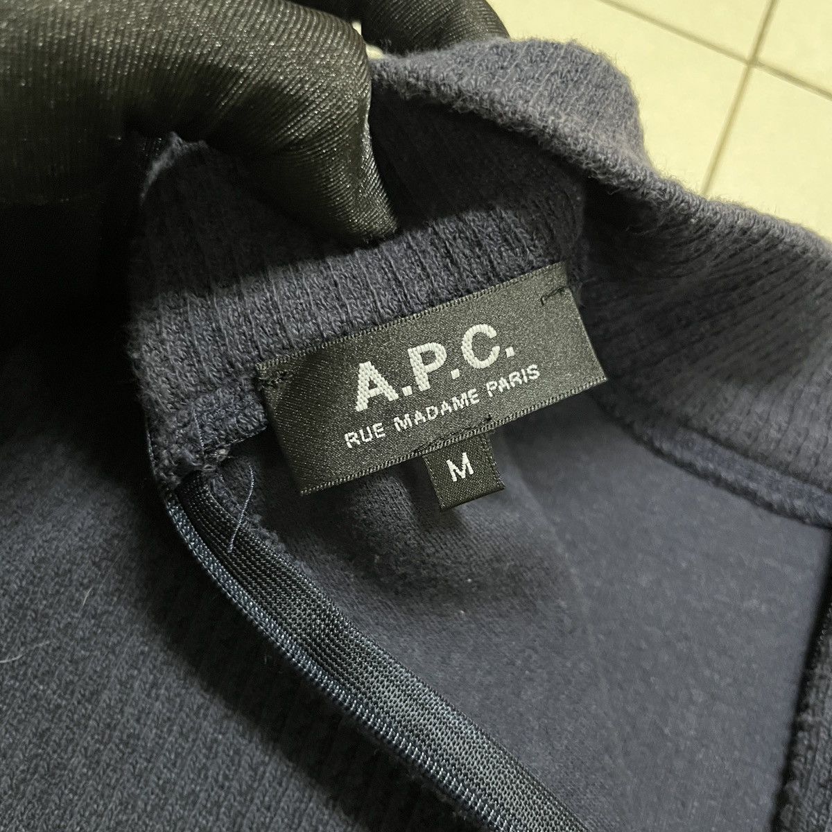 A.P.C. × Vintage Vintage A.P.C Mockneck Waffle Longsleeve T Shirt Size S / US 4 / IT 40 - 8 Thumbnail