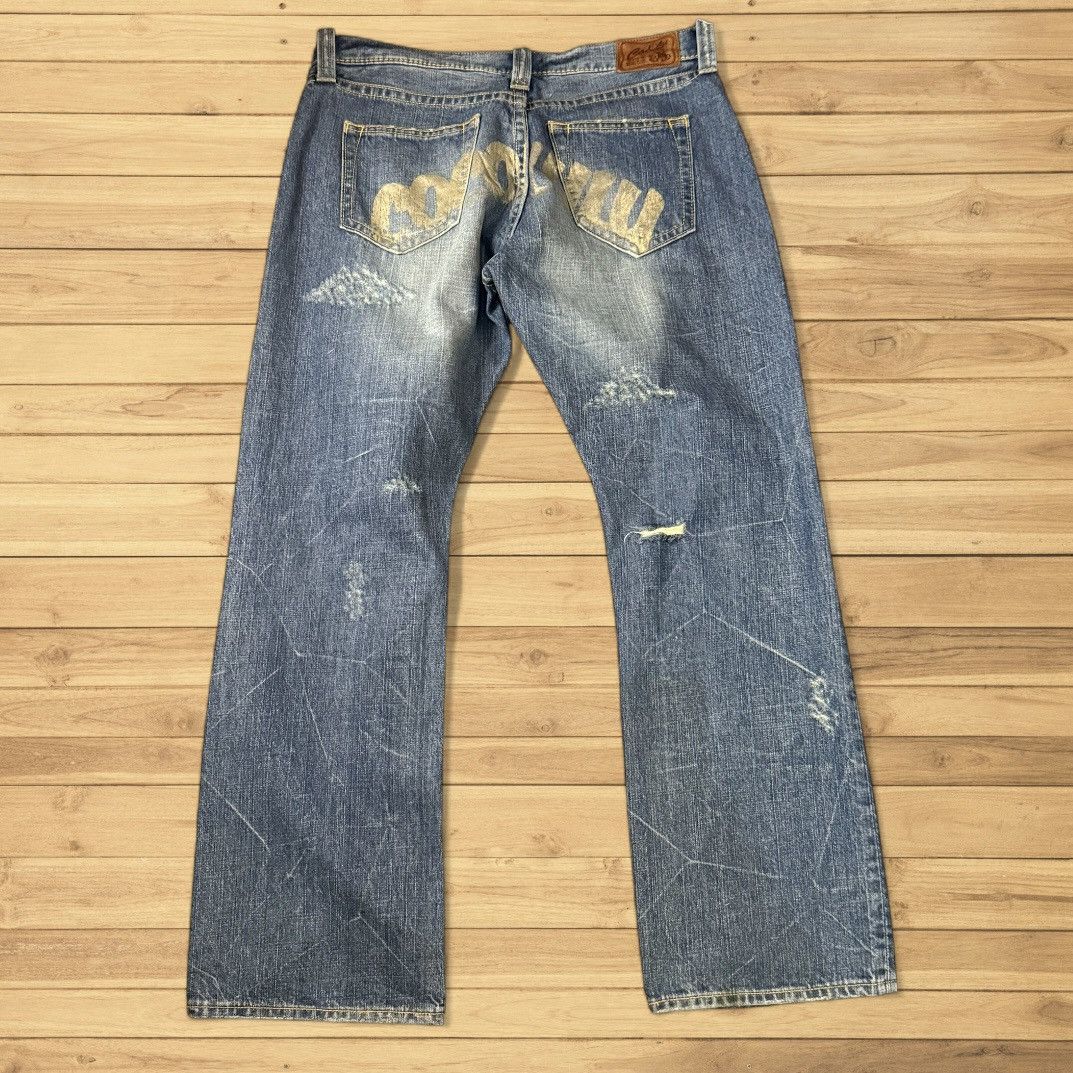 14th Addiction 🔥🇯🇵 Japanese Distressed Archival Co&Lu Denim Size US 33 - 3 Thumbnail