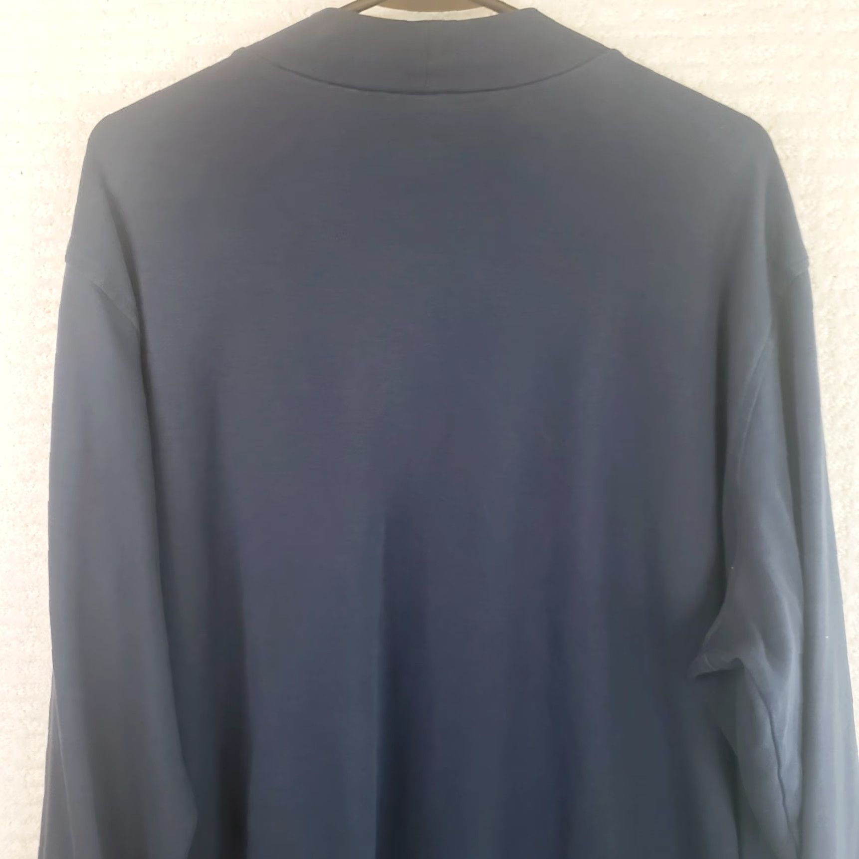 Lands' End Lands' End Super-T Shirt Men's XXL Black Supima Cotton Mock Neck Long Sleeve T-Shirt Solid Size US XXL / EU 58 / 5 - 6 Thumbnail