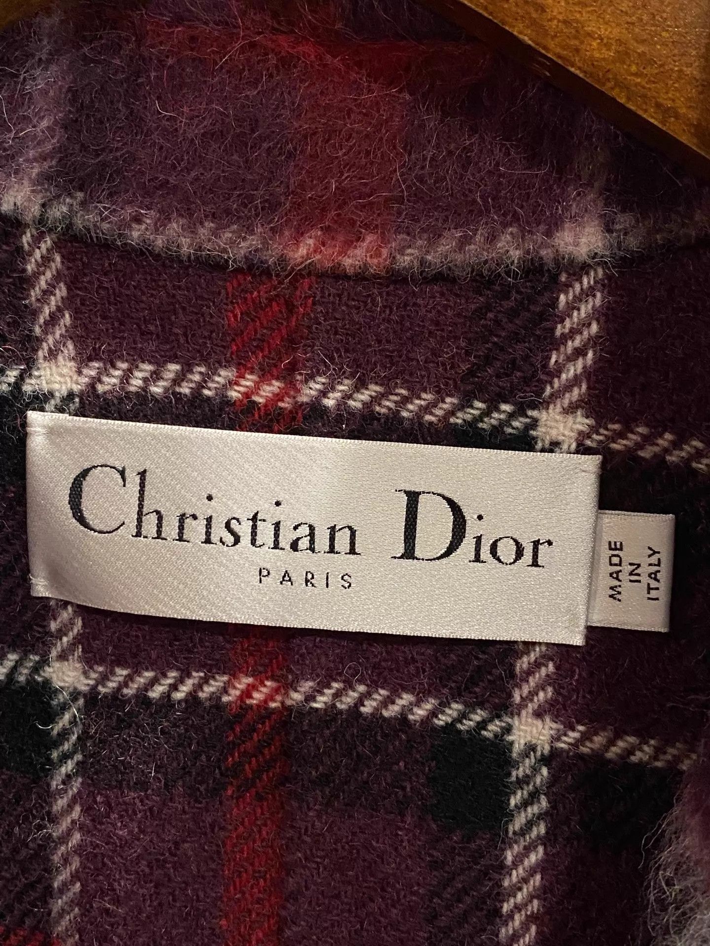 Dior Dior Runway Camel Hair & Wool Check Coat 38 Size S / US 4 / IT 40 - 3 Thumbnail