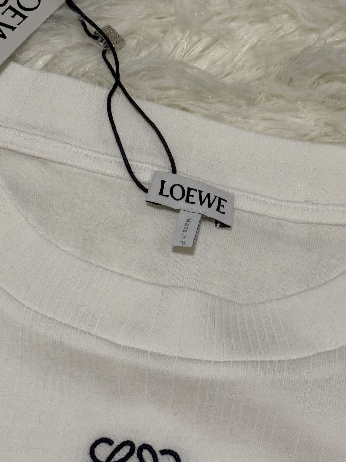 Loewe LOEWE Women’s Cotton Cropped Top White Size S / US 4 / IT 40 - 3 Thumbnail