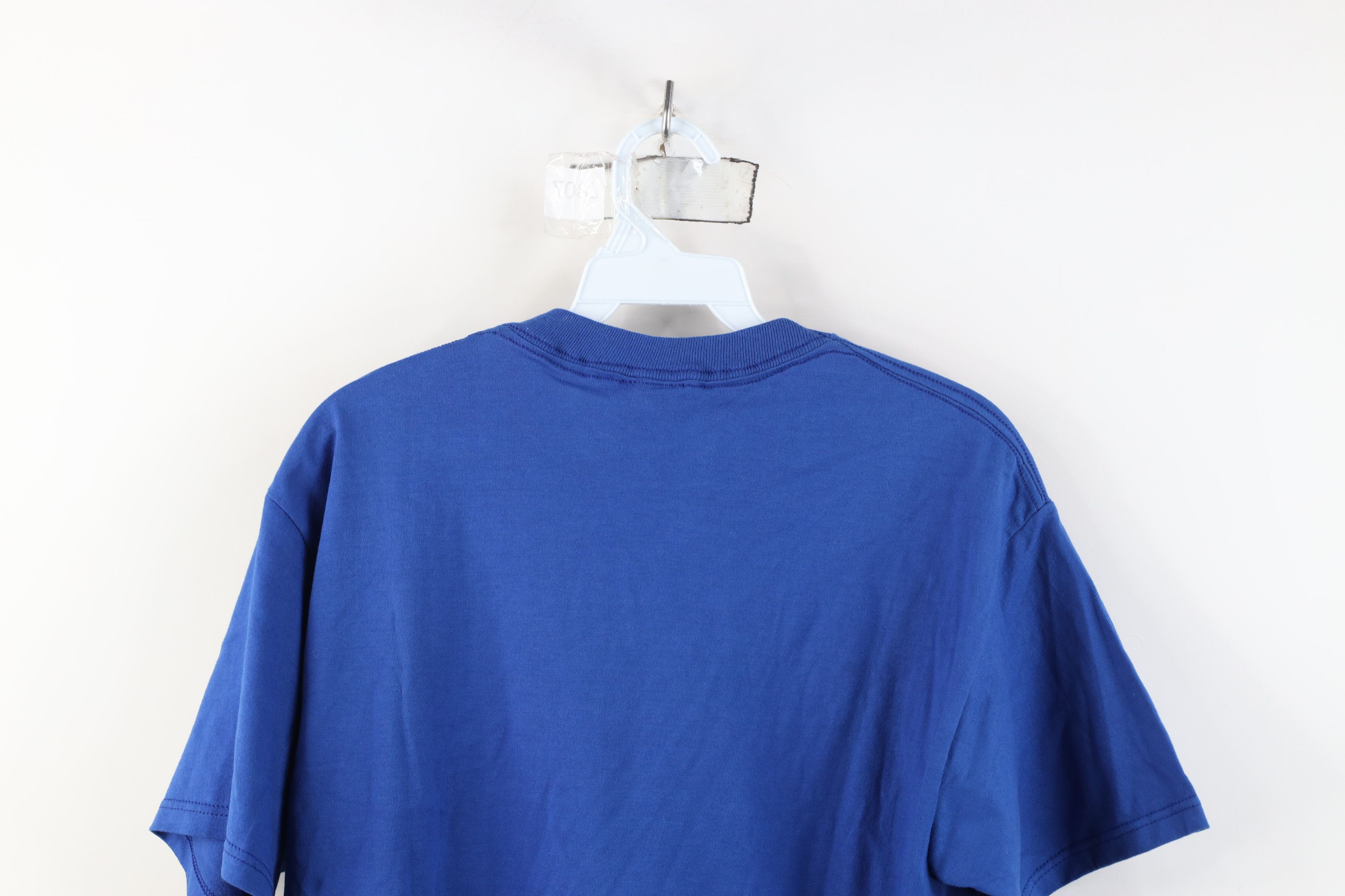 Vintage Vintage 90s Streetwear Heavyweight T-Shirt Royal Blue USA Size US M / EU 48-50 / 2 - 11 Thumbnail