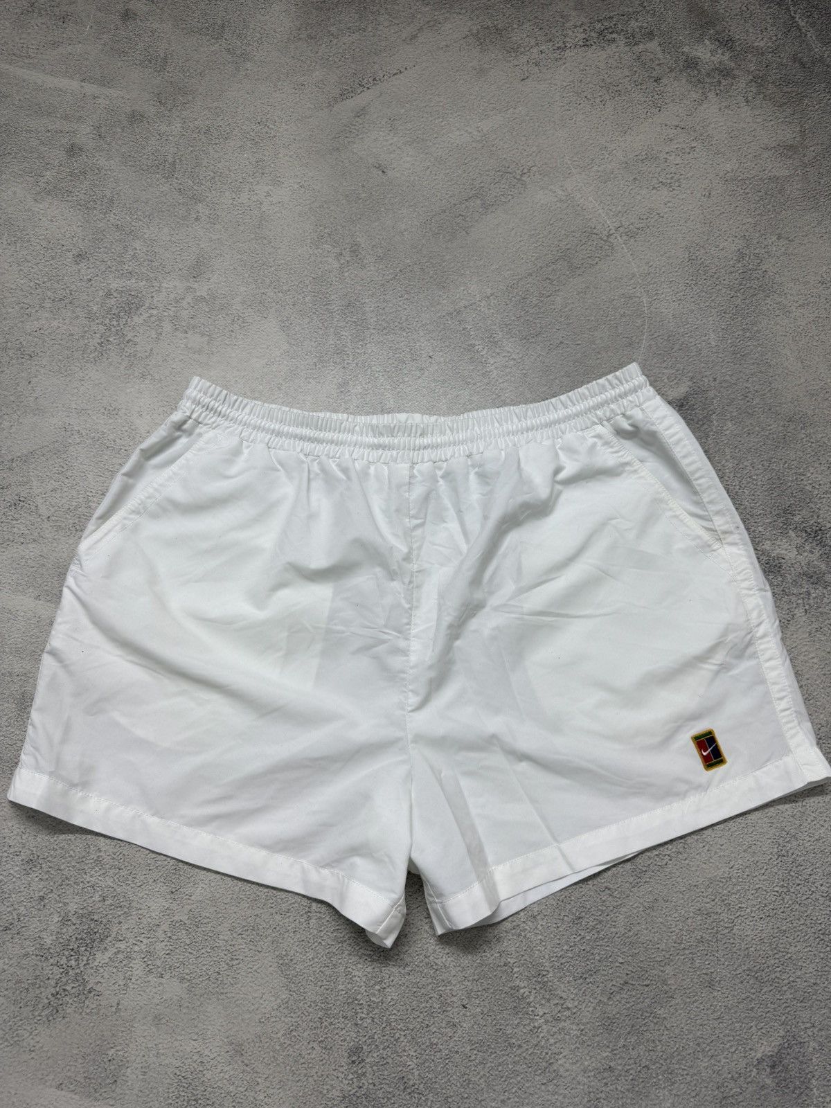 Nike Vintage Y2k Nike Swoosh Nylon Shorts Size US 36 / EU 52 - 2 Thumbnail