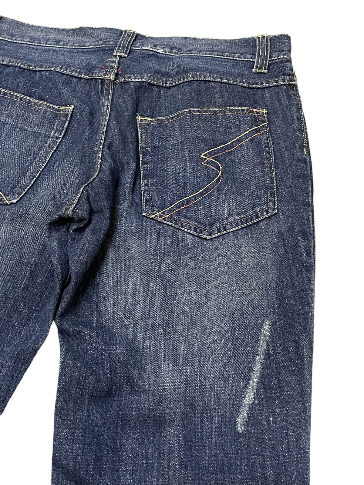 Japanese Brand × PPFM × semanticdesign Semantic Design Poems Paint splatter Flared Denim Pants Size US 31 - 20 Thumbnail