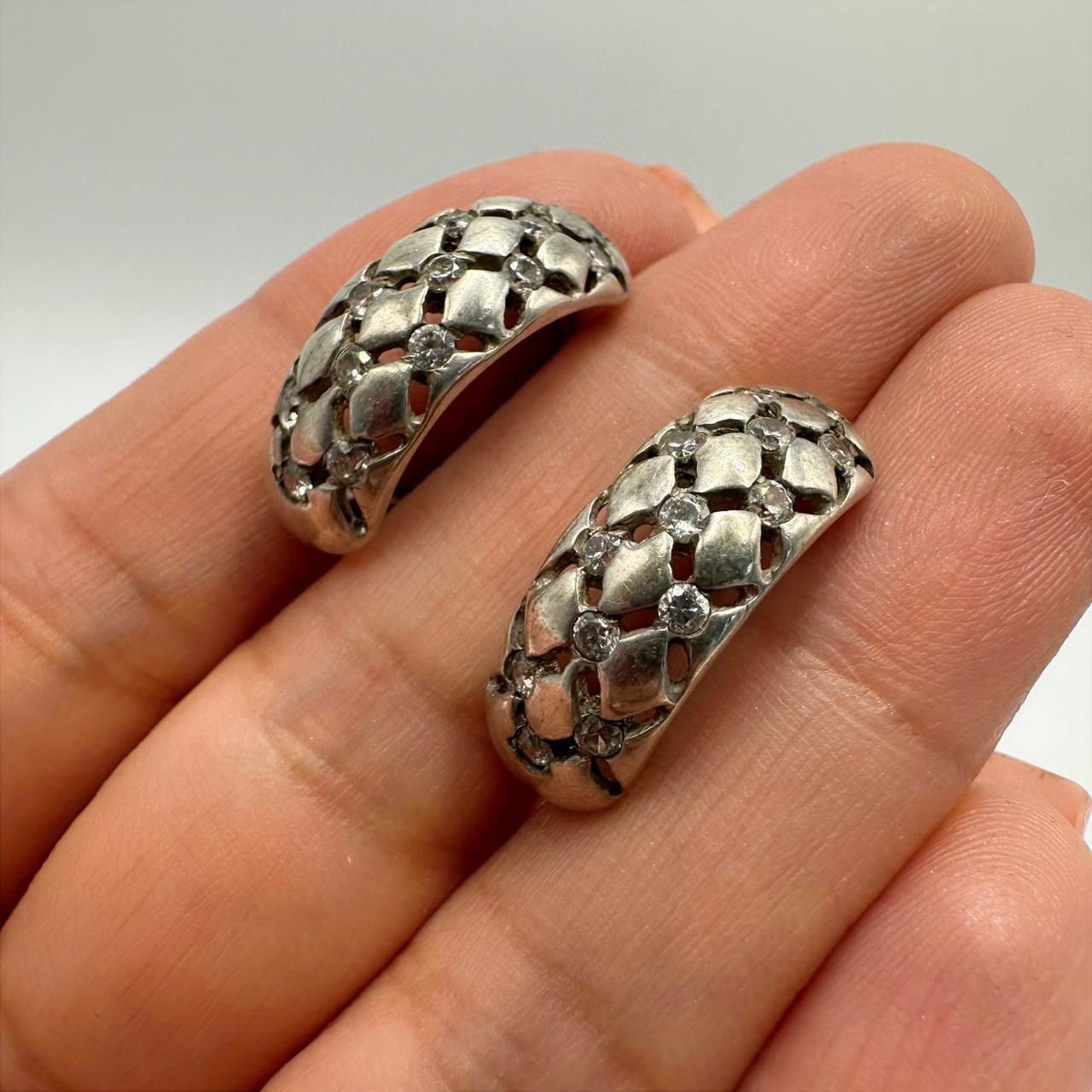 Sterling Silver Vintage 925 Sterling Silver Ukrainian Earrings Size ONE SIZE - 1 Thumbnail