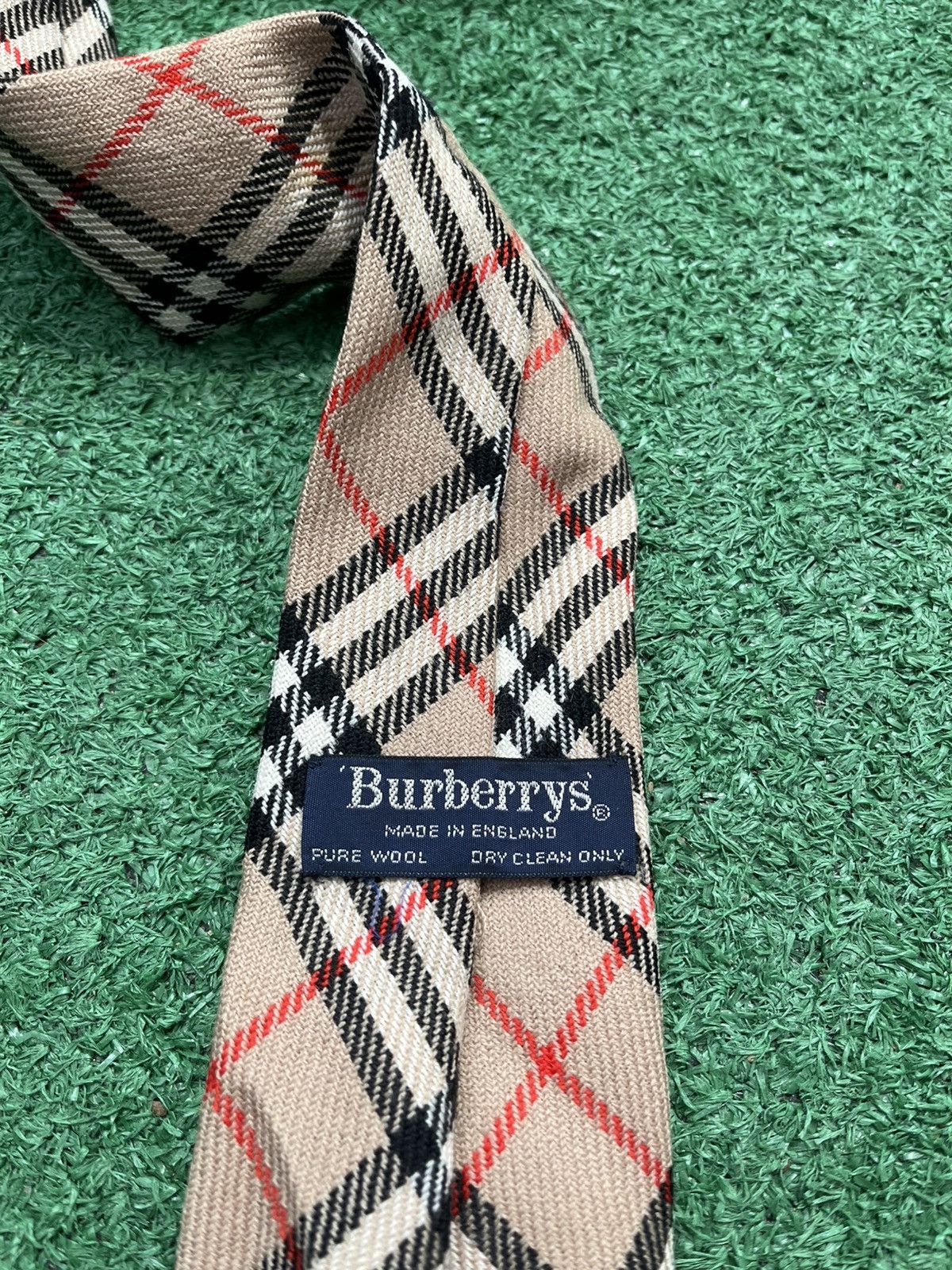 Burberry Burberry Wool Tie Vintage Size ONE SIZE - 2 Thumbnail