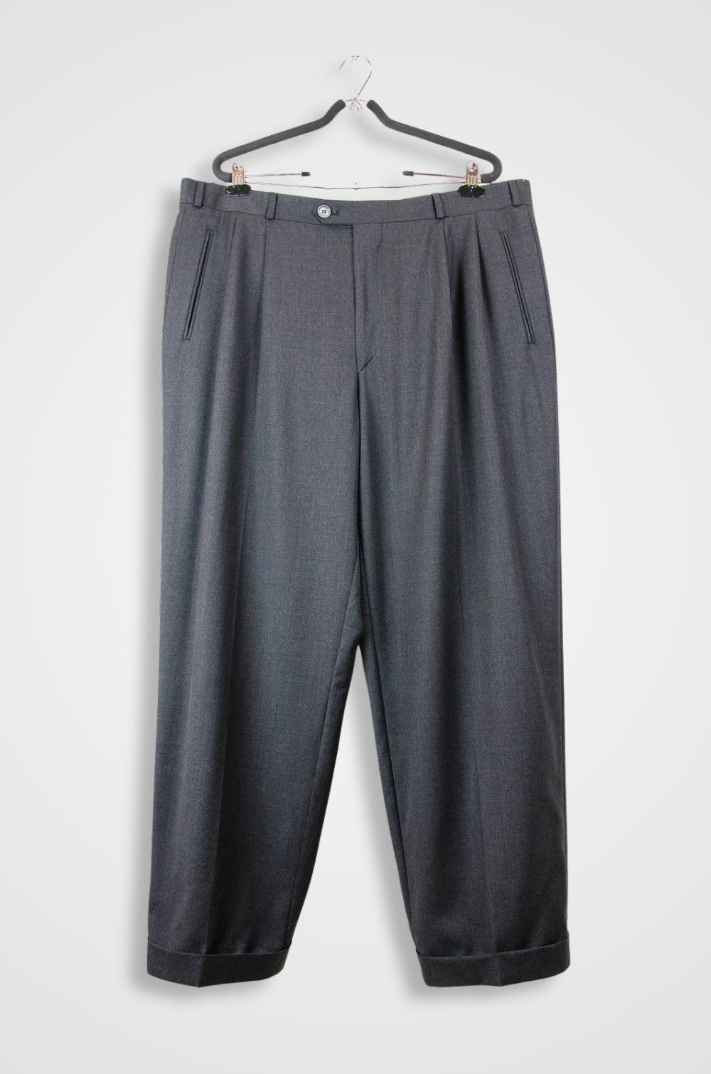 Yves Saint Laurent Yves Saint Laurent Wool Trousers – Size IT56 (Italy) Size 40" / US 18 - 1 Thumbnail