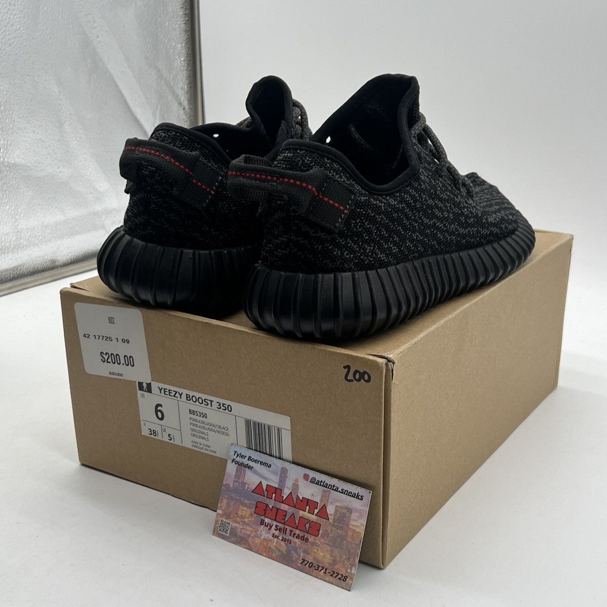 Adidas Yeezy boost 350 pirate black Size US 6 / EU 39 - 5 Thumbnail