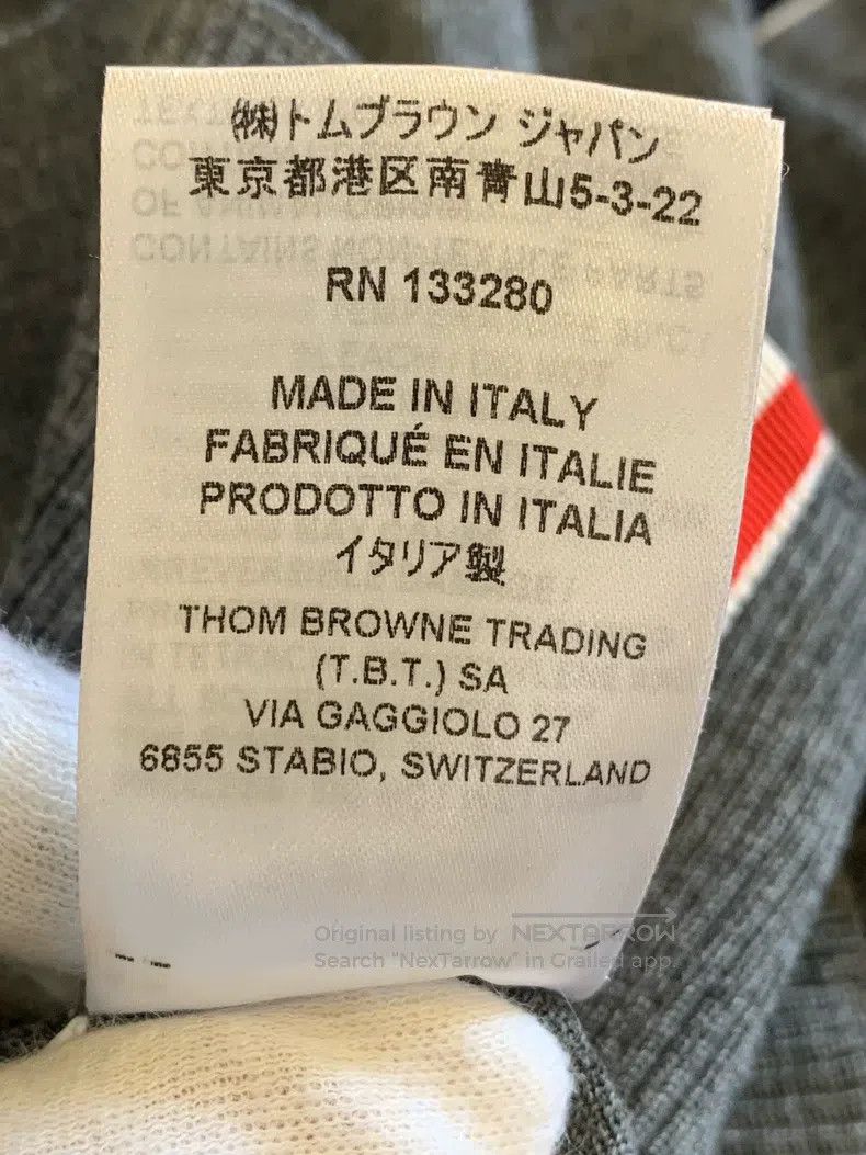 Thom Browne Thom Browne Classic Four-Stripe Crew Neck Knit Sweater Size US S / EU 44-46 / 1 - 7 Thumbnail