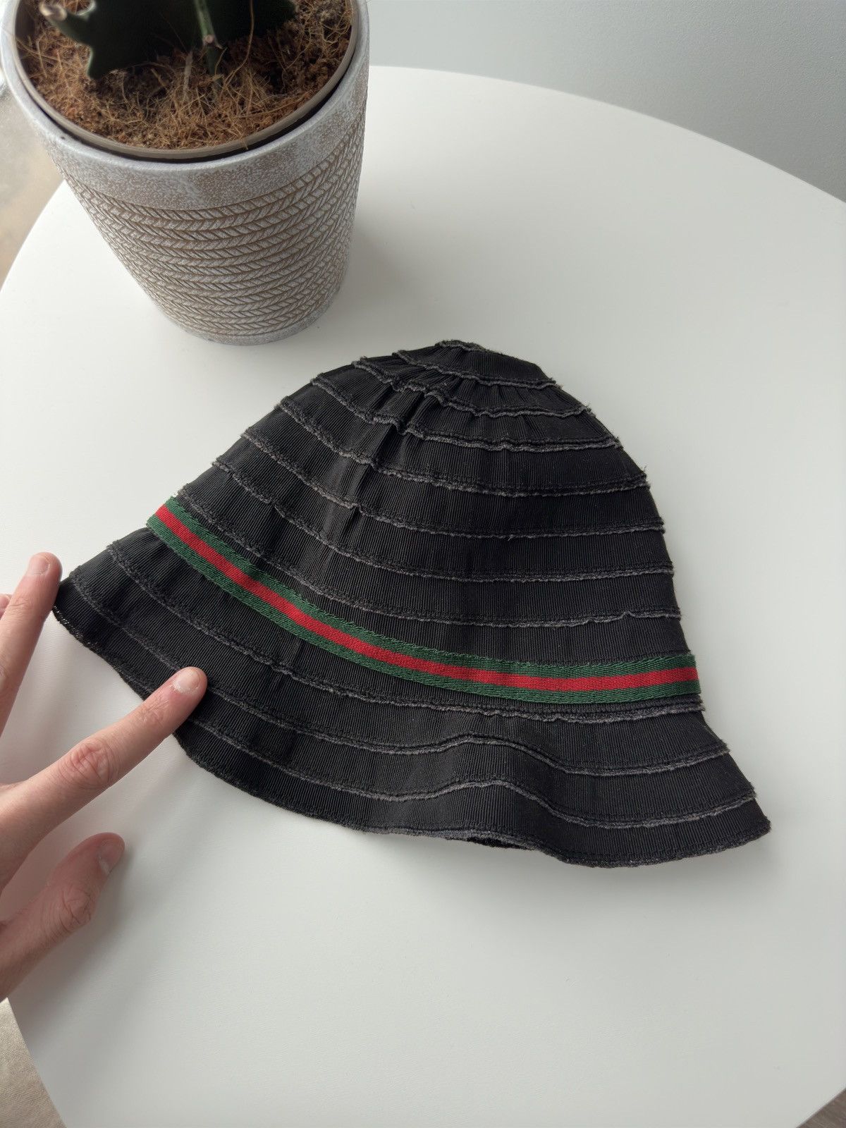 Gucci Gucci Web Stripe Bucket Hat Size ONE SIZE - 2 Thumbnail
