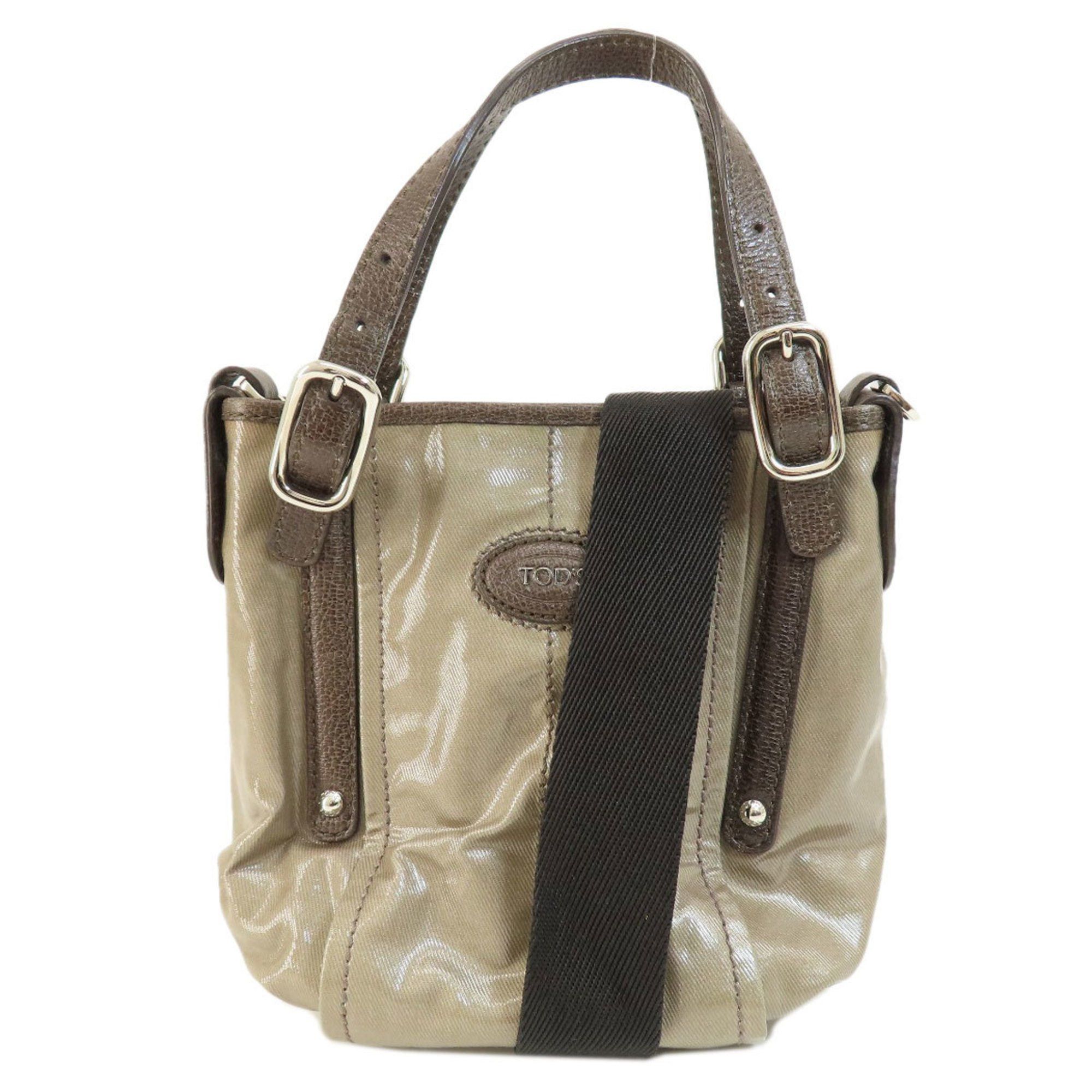 image of Tod's Handbag Coated Canvas For Women Tods in Brown