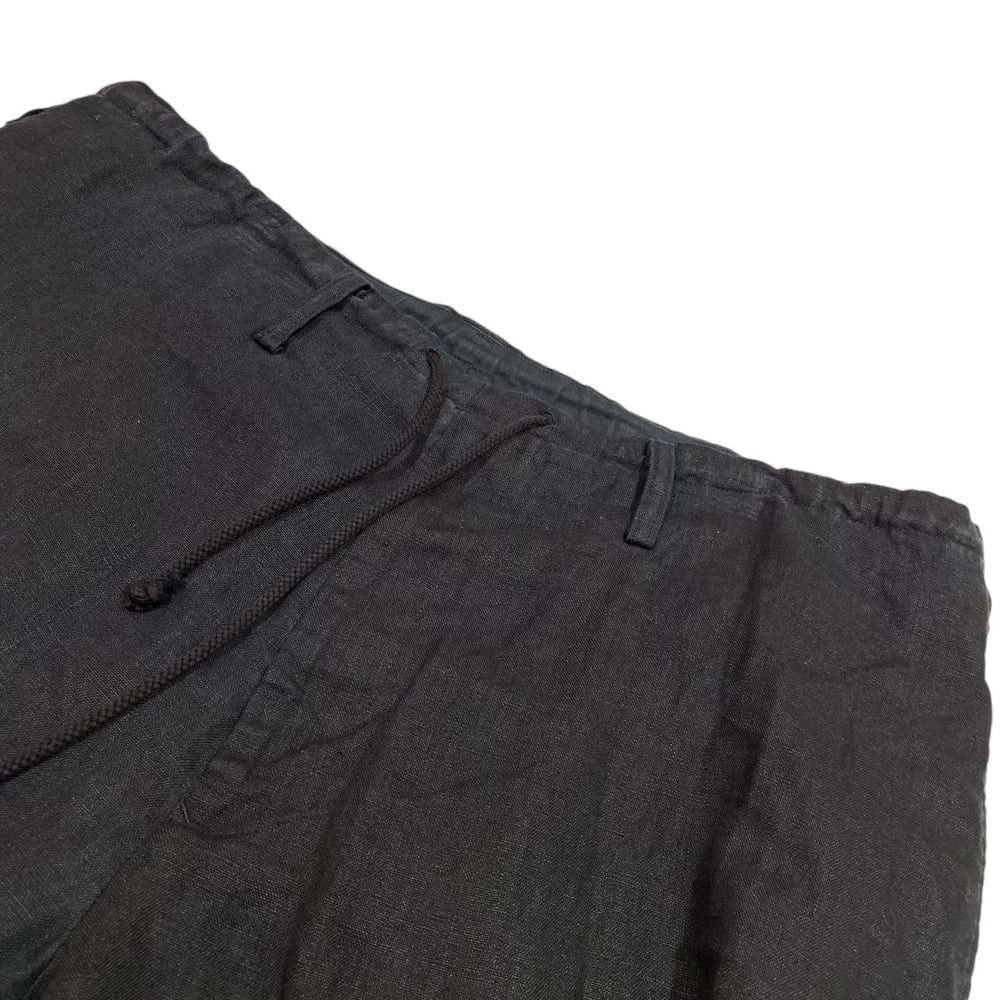Yohji Yamamoto Yohji Yamamoto pour hommecotton/black Linen pants Size US 37 - 3 Thumbnail