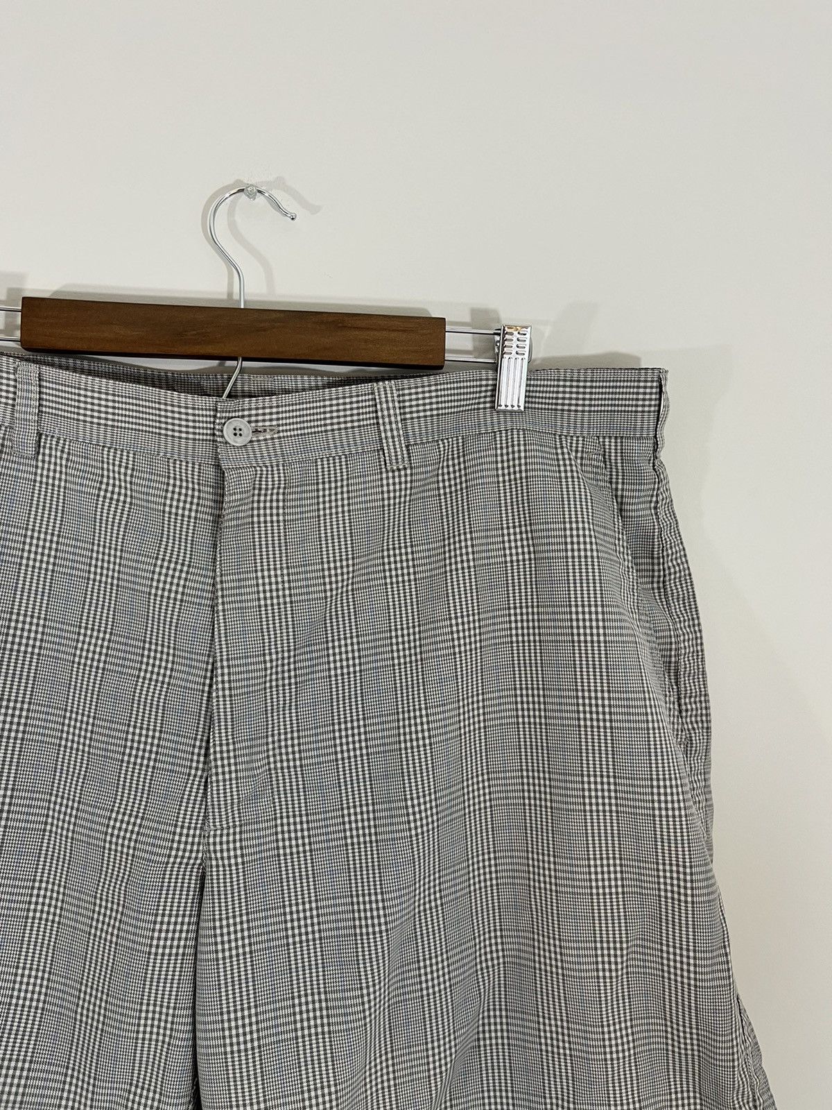 Vintage Check Plaid Pattern Y2K 2000s Skate Shorts Size US 36 / EU 52 - 2 Thumbnail