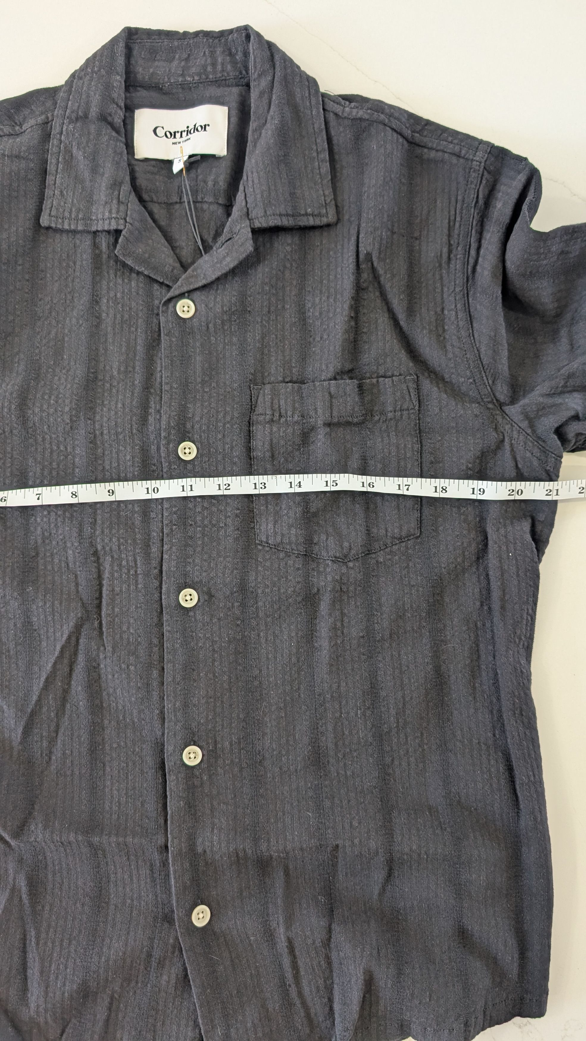 Corridor Corridor NYC Black Striped Seersucker Size S Size US S / EU 44-46 / 1 - 6 Thumbnail