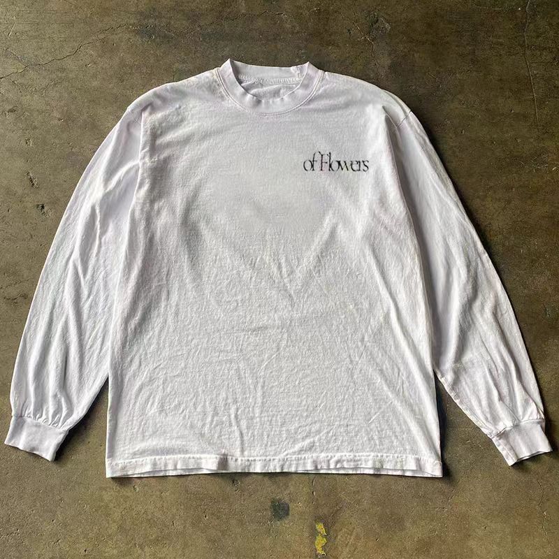 Vintage White washed vintage floral print long-sleeved t-shirt Size US M / EU 48-50 / 2 - 2 Thumbnail