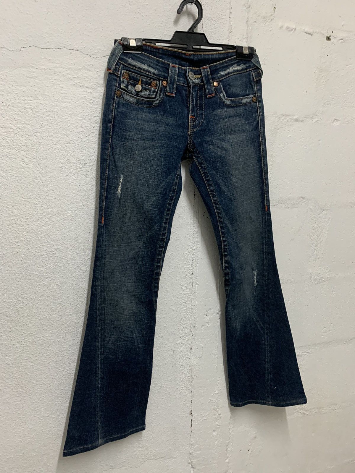 True Religion True Religion Distressed Flare Denim Size 26" / US 2 / IT 38 - 2 Thumbnail