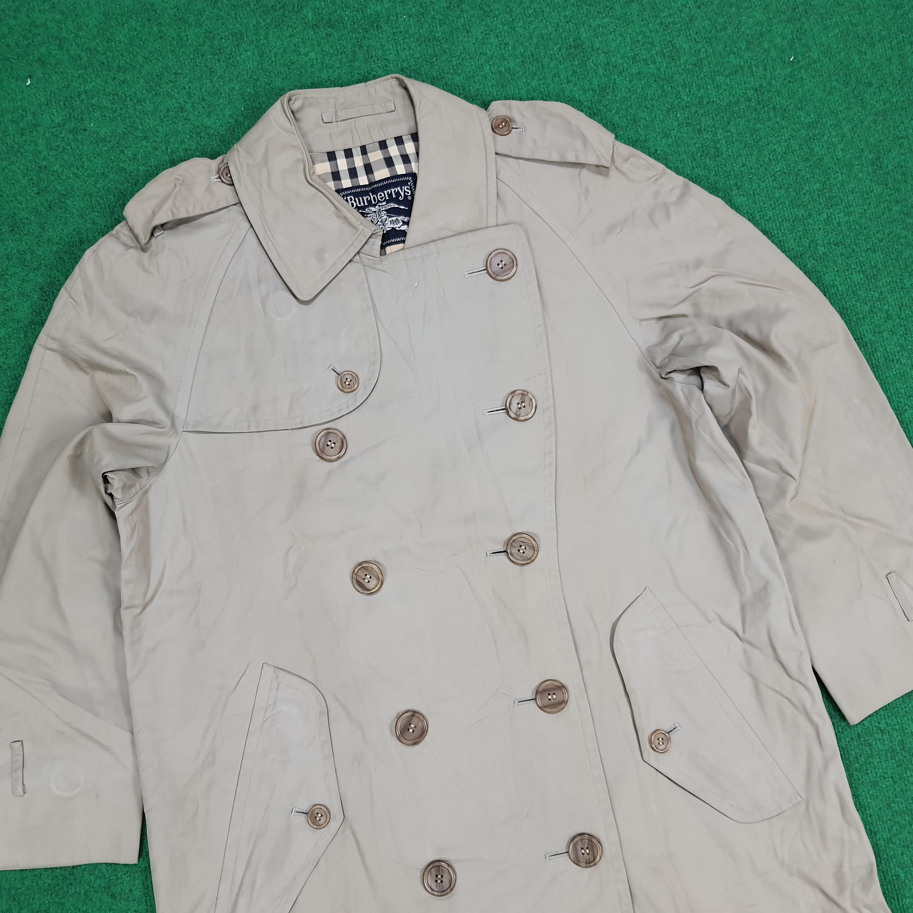 Burberry × Vintage Vintage Burberrys Nova Check Casual Trench Jacket Size US M / EU 48-50 / 2 - 2 Thumbnail