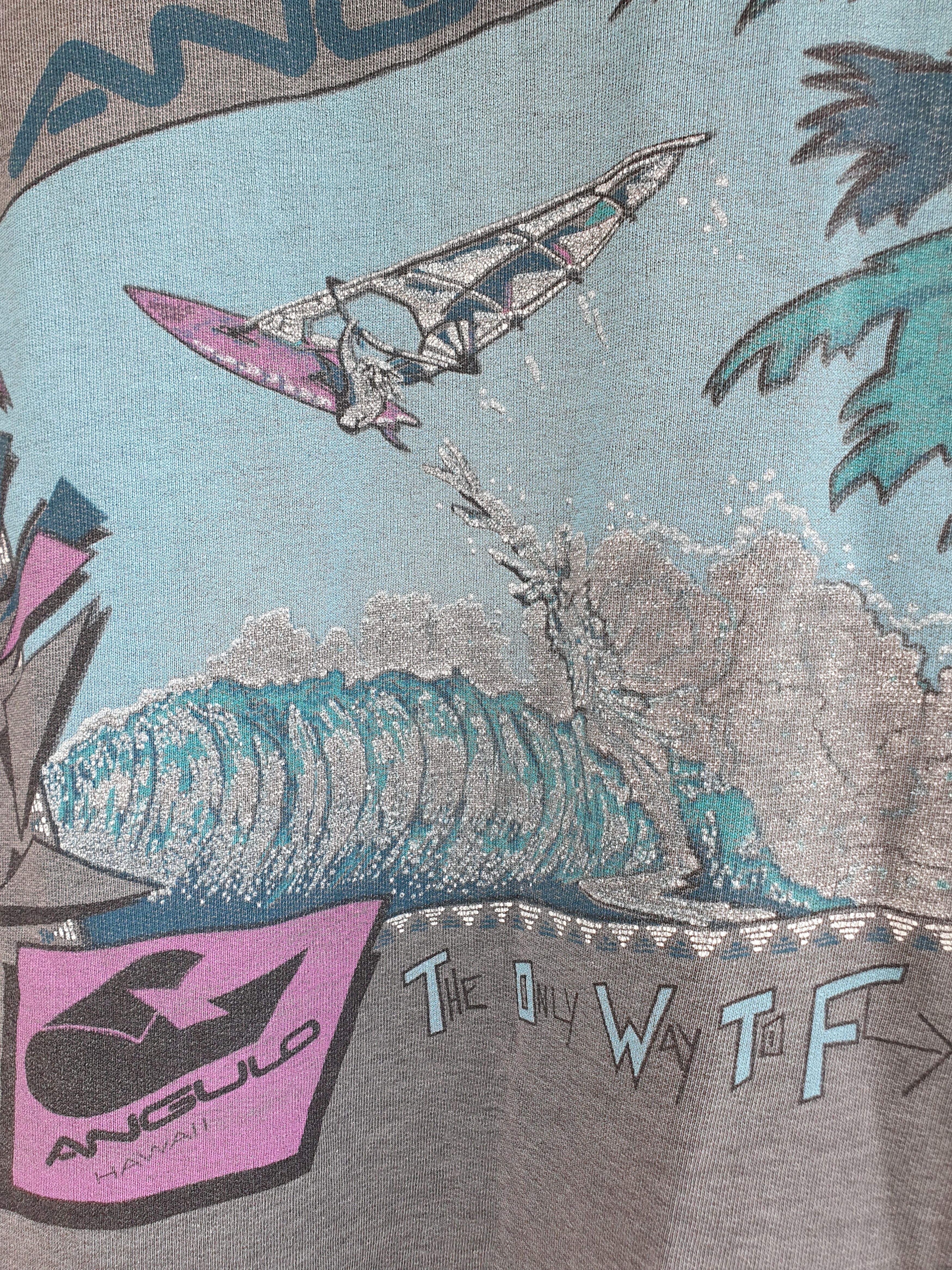 Vintage Angulo Hawaii Vintage Surf t-shirt The Only Way To Fly sz XL Size US XXL / EU 58 / 5 - 14 Thumbnail