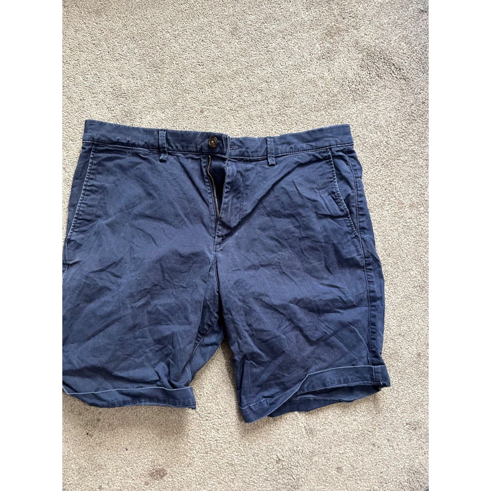 Gap GAP ESSENTIAL Navy Blue COLOR Men’s 10" Stretch SHORTS SIZE 34 Regular Size US 34 / EU 50 - 2 Thumbnail