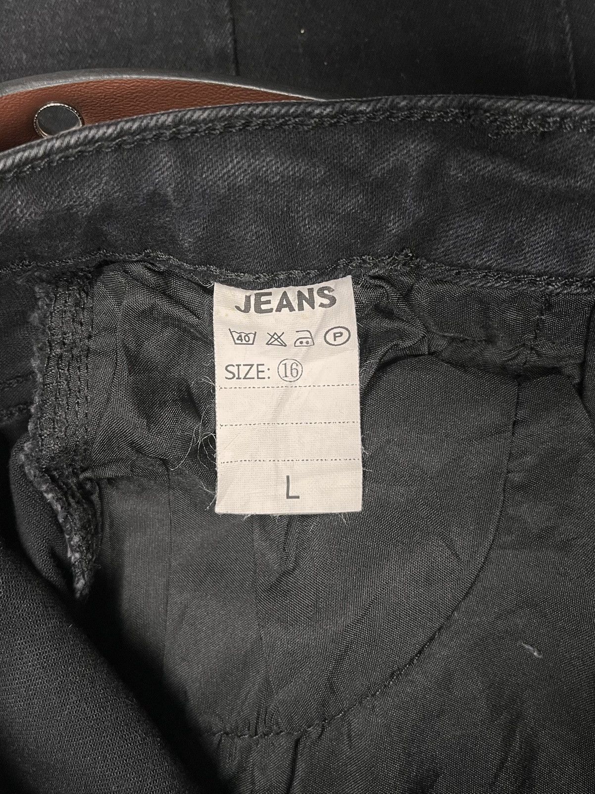 Japanese Brand 2000s Flared Denim Black Size US 26 / EU 42 - 9 Thumbnail