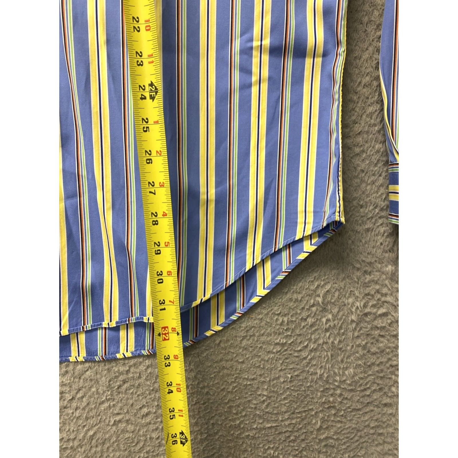 Polo Ralph Lauren Ralph Lauren Button-Up Shirt Mens XL Classic Plaid Blue Yellow Long Sleeve Button-Down Collared Casual Size US XL / EU 56 / 4 - 6 Thumbnail