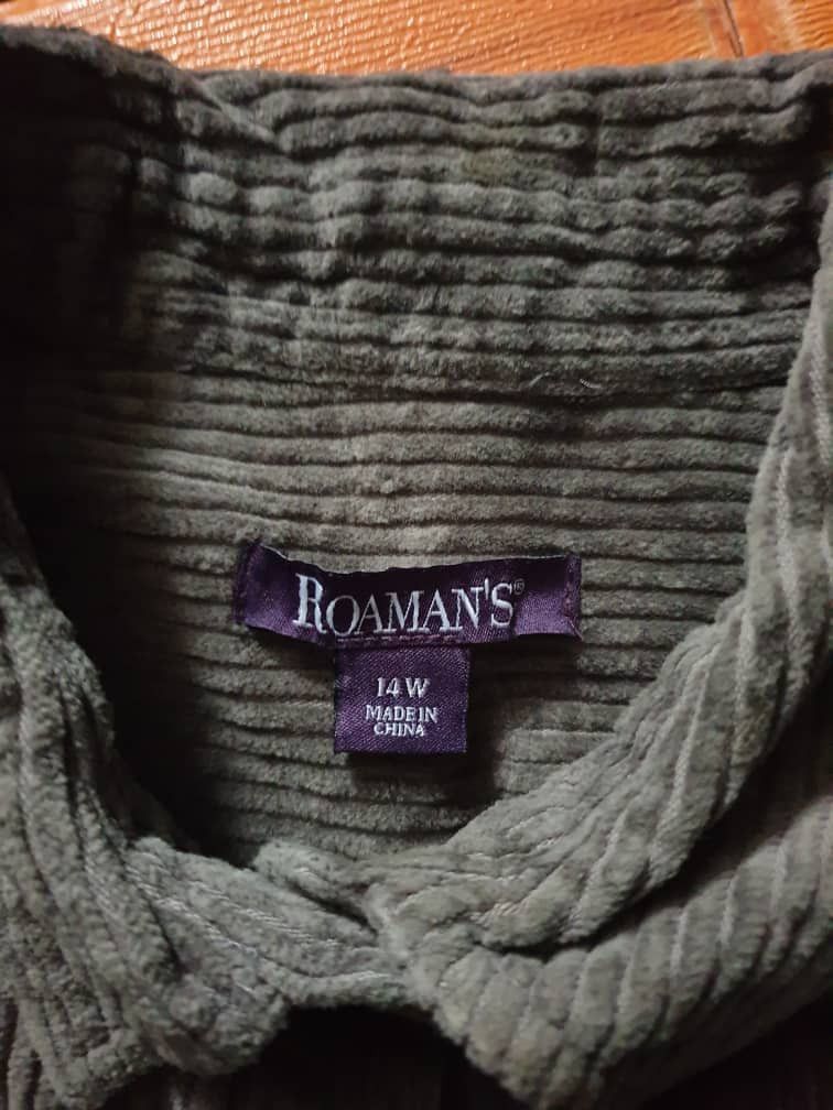 Japanese Brand Roamans brown Cudroy Button ups Shirt Size M / US 6-8 / IT 42-44 - 3 Thumbnail