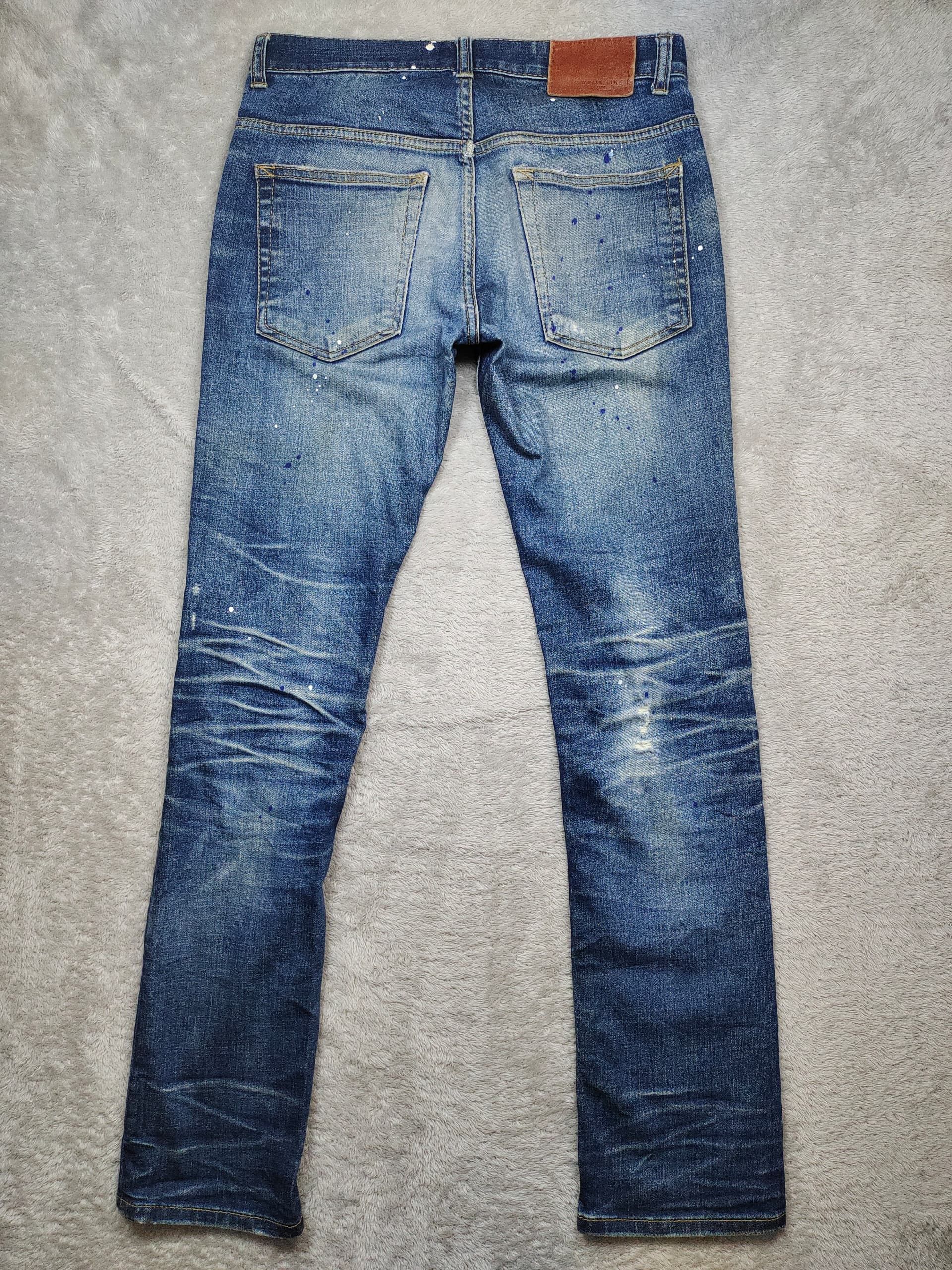Other DISTRESSED WHITE LINE BY IDUN RARE DESIGN BLUE JEANS Size US 30 / EU 46 - 2 Thumbnail