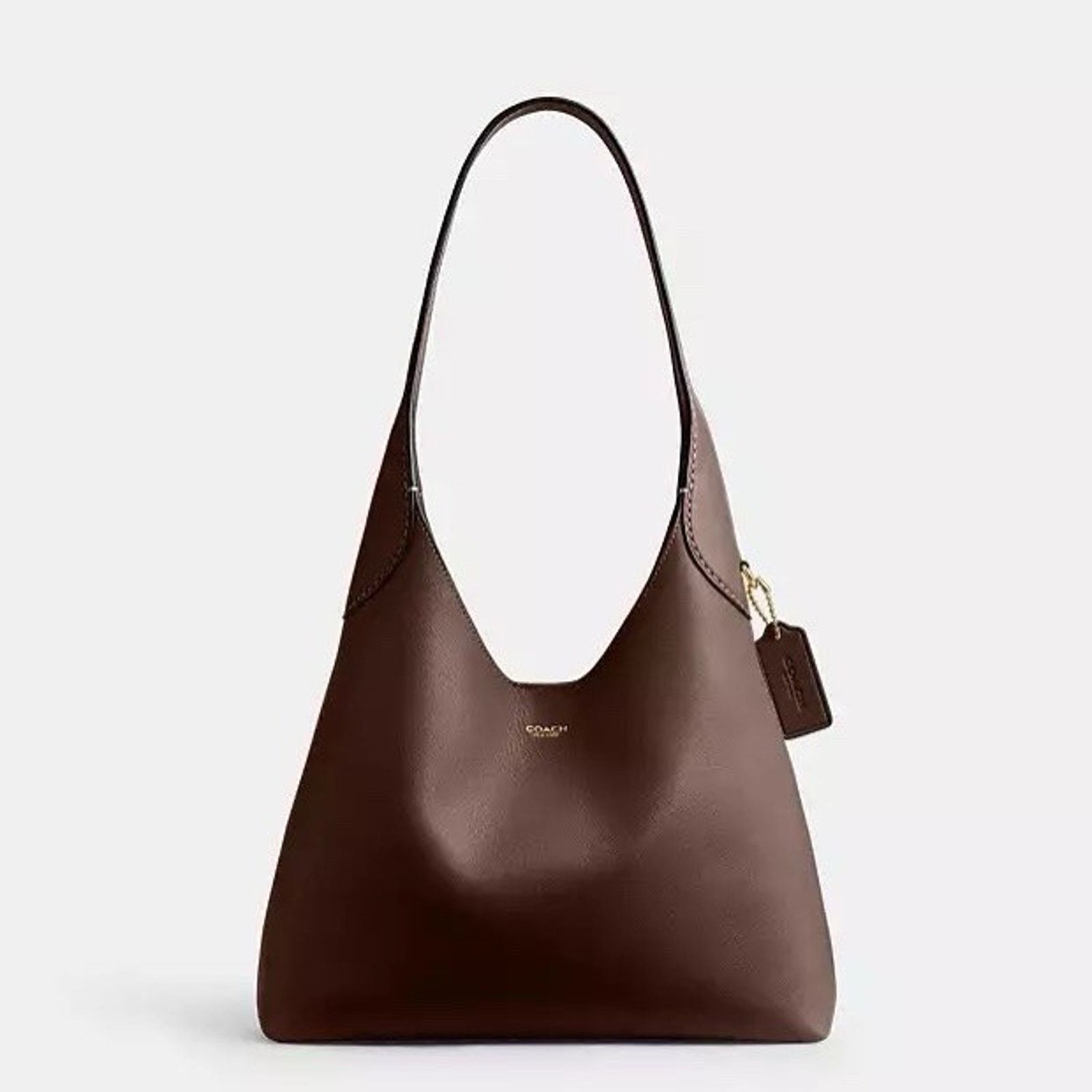 Coach NWT Coach Brooklyn 28 Medium Shoulder Bag Brass/Maple CU068 Size ONE SIZE - 5 Thumbnail