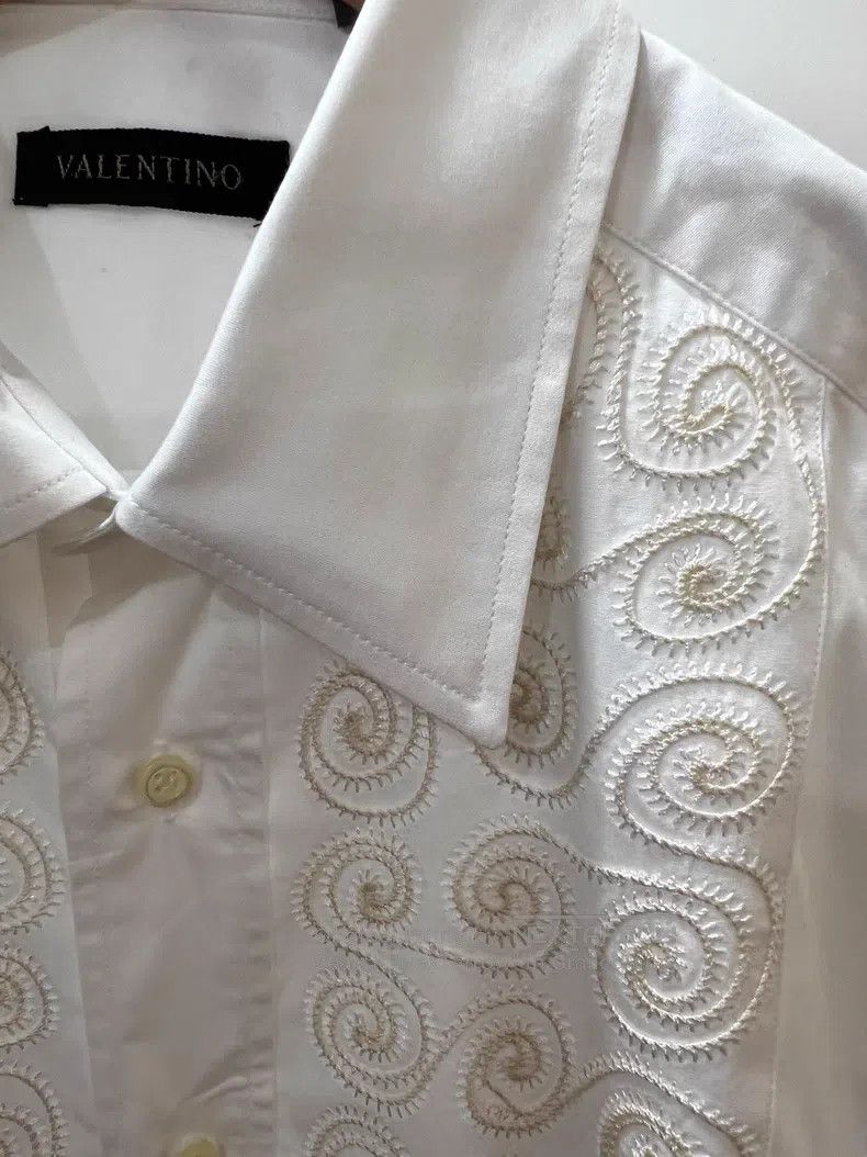 Valentino Valentino Court-style shirt Size L / US 10 / IT 46 - 2 Thumbnail