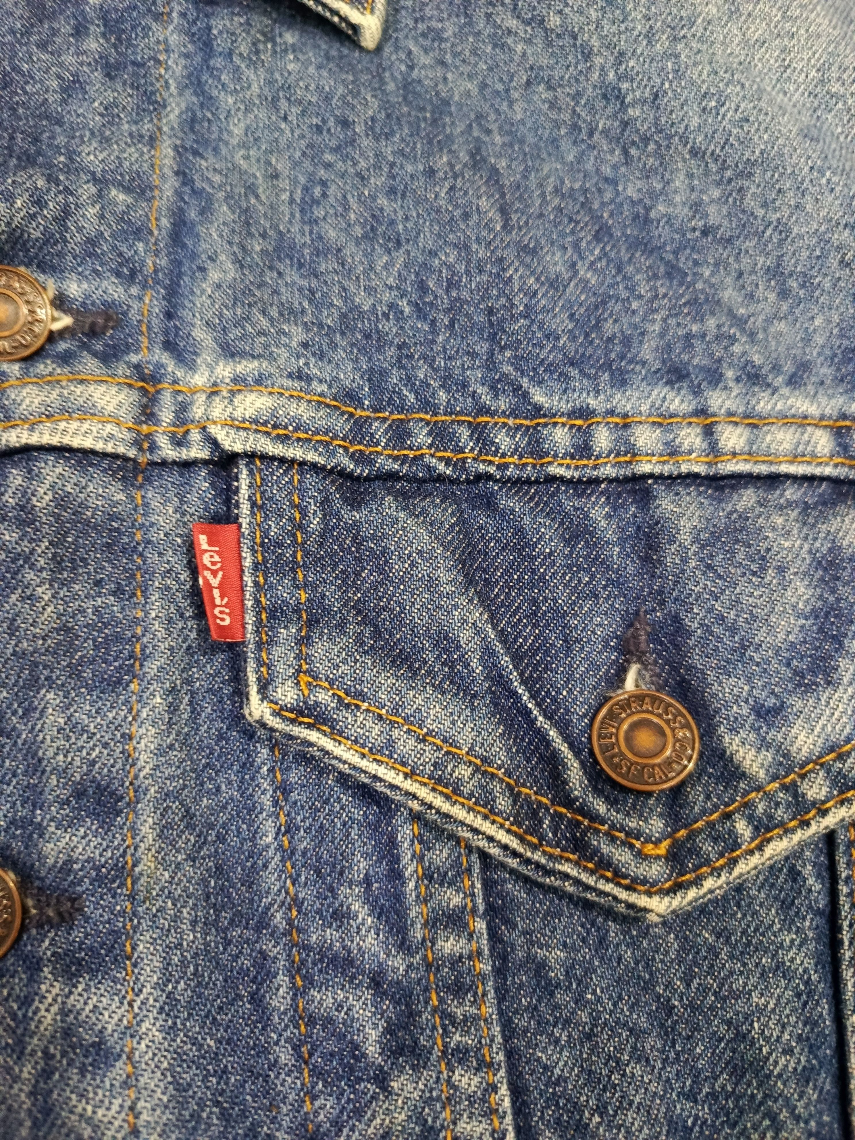 Levi's Vintage 90s Levi's Blanket Lined ORIGINAL Trucker Jacket Size US M / EU 48-50 / 2 - 9 Thumbnail