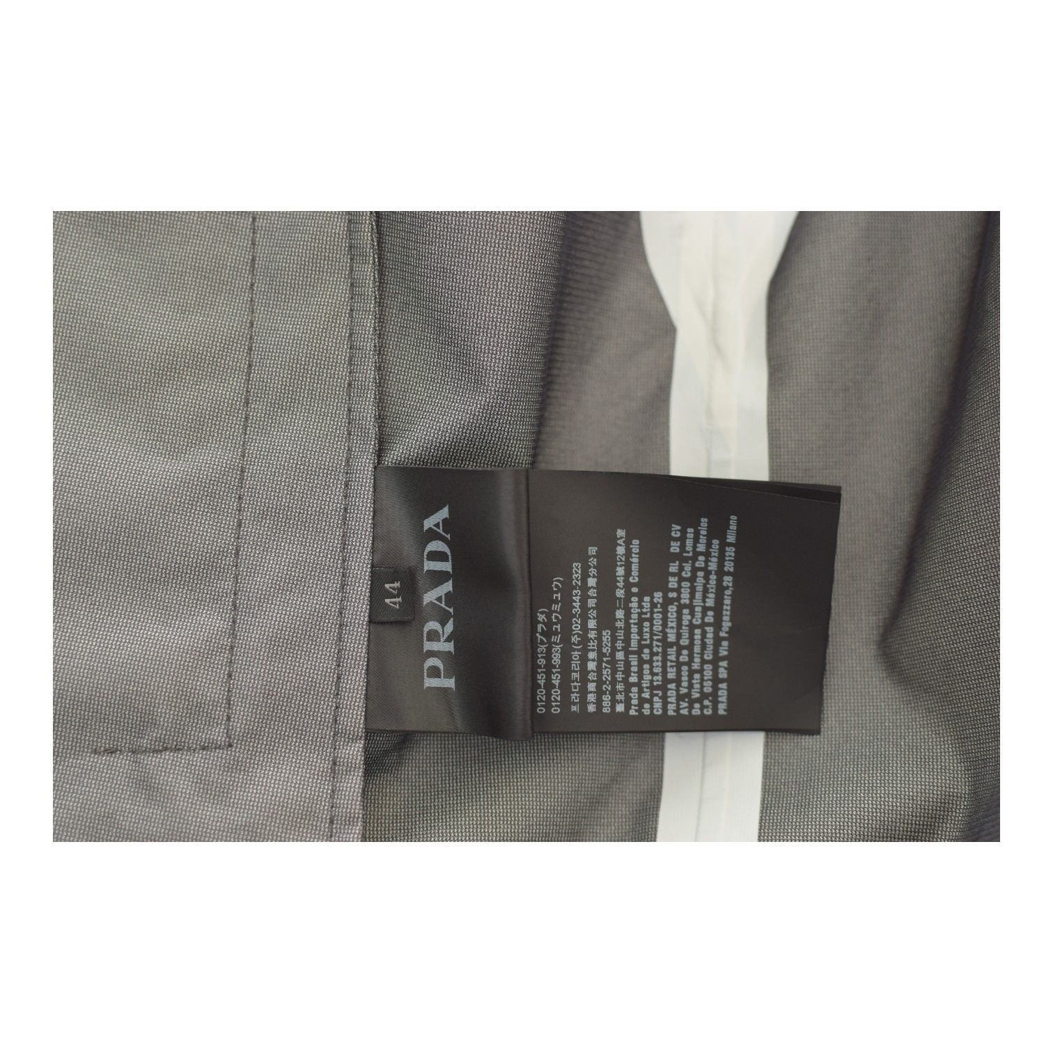 Prada PRADA light gray printed raincoat windbreaker hooded size 44 Size M / US 6-8 / IT 42-44 - 17 Thumbnail