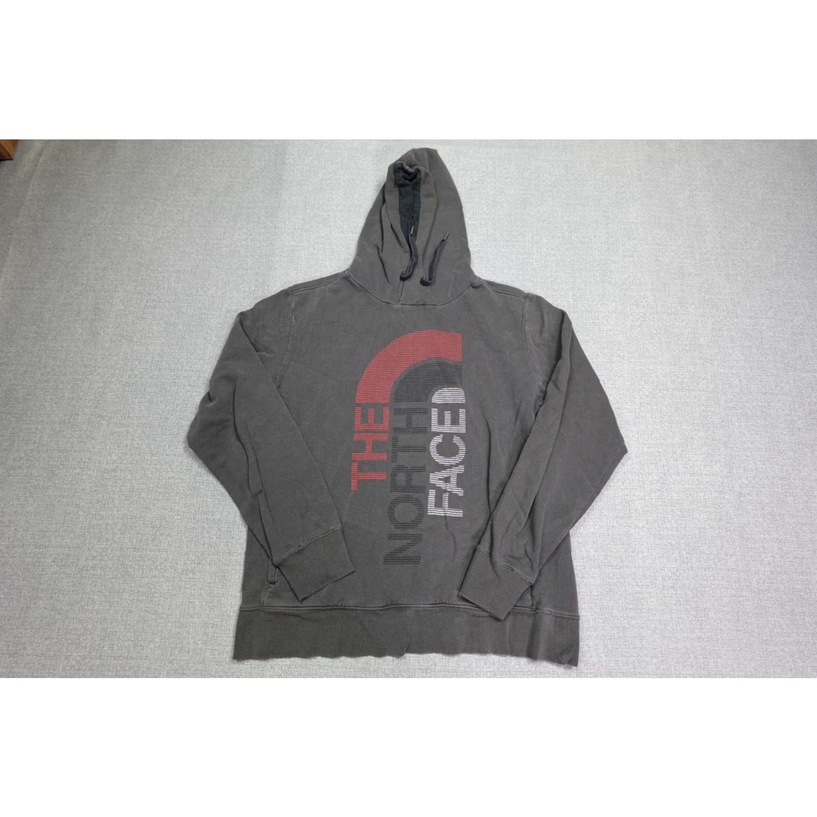 The North Face The North Face Sweatshirt Mens Large Gray Hooded Pullover Fleece Logo Graphic Print Sweater Size US L / EU 52-54 / 3 - 2 Thumbnail