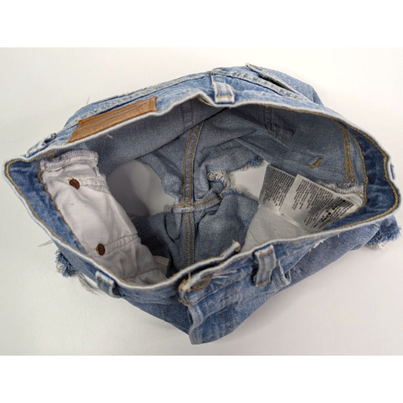Levi's VINTAGE Levi's Premium Womens Ribcage Jean Shorts Size 25 Waist Denim High Rise Blue Cotton Regular Ladies Size 42" / US 20 - 5 Thumbnail