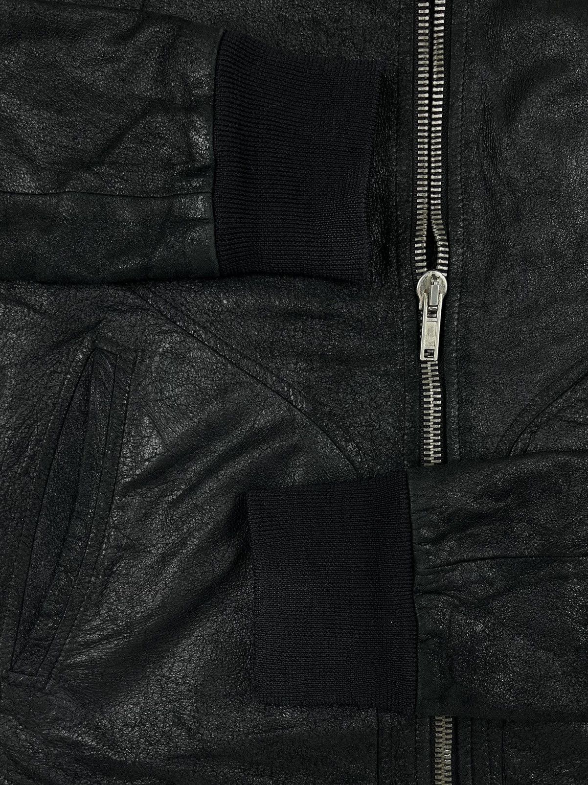 Rick Owens SS06 Rick Owens Blistered Lamb Intarsia Leather Jacket Size US S / EU 44-46 / 1 - 5 Thumbnail