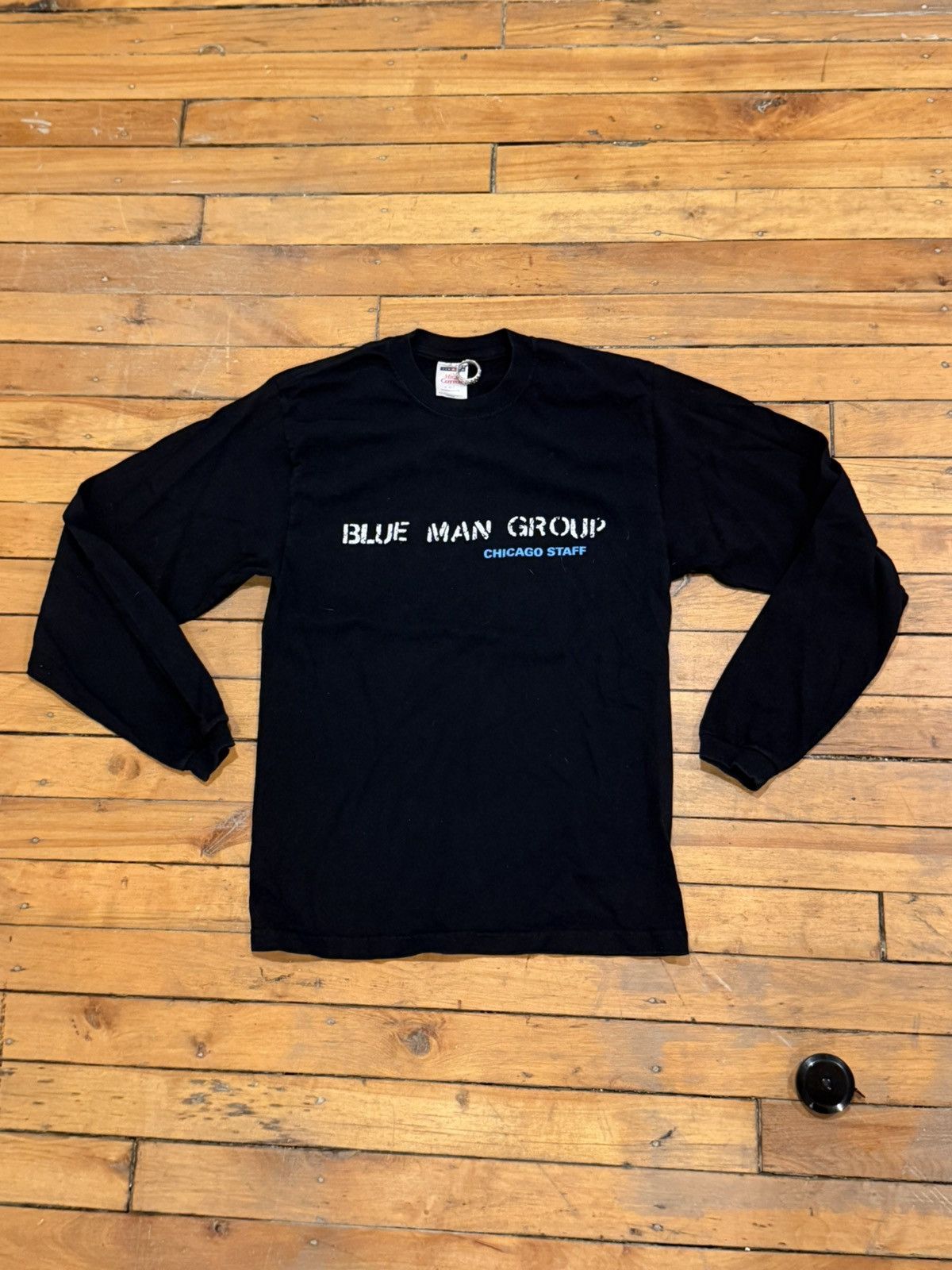 Vintage Vintage 90s Blue Man Group Chicago Staff Tour Tee Size US S / EU 44-46 / 1 - 2 Thumbnail