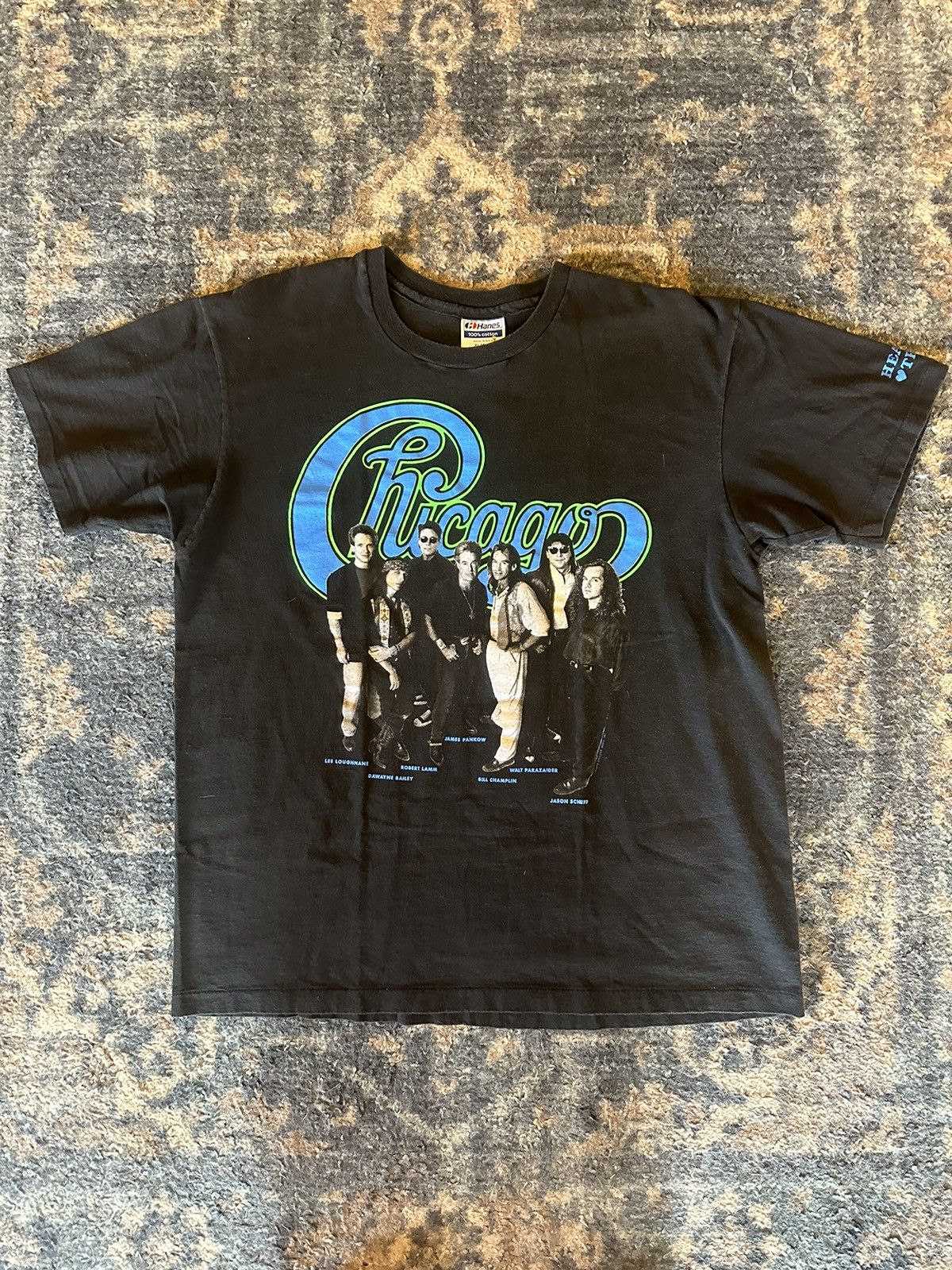 Band Tees × Vintage 1990 Chicago Hearts in Trouble NOS Size US XL / EU 56 / 4 - 1 Thumbnail