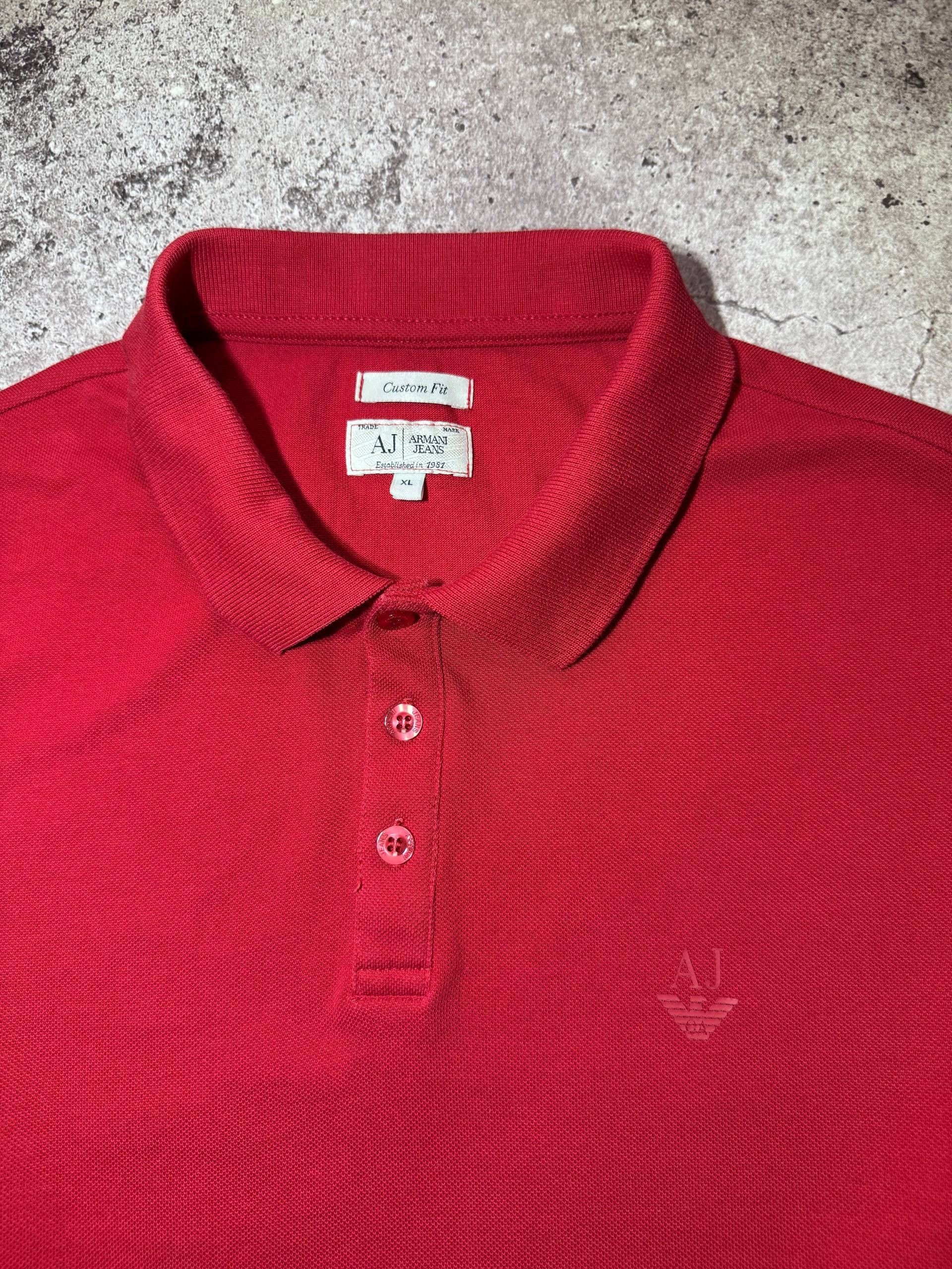 Armani Armani Jeans Vintage Red Long Sleeve T-shirt Cotton Size US XL / EU 56 / 4 - 3 Thumbnail