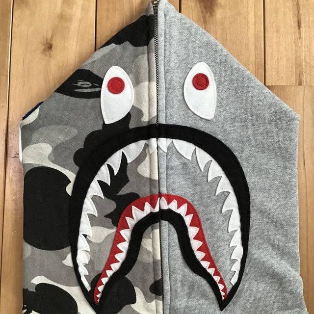 Bape 🔥NFS limited🔥 BAPE camo Shark full zip hoodie a bathing ape Size US L / EU 52-54 / 3 - 3 Thumbnail
