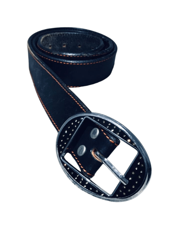 Japanese Brand Alzumi Leather Belt with Rare Buckle Size ONE SIZE - 1 Thumbnail