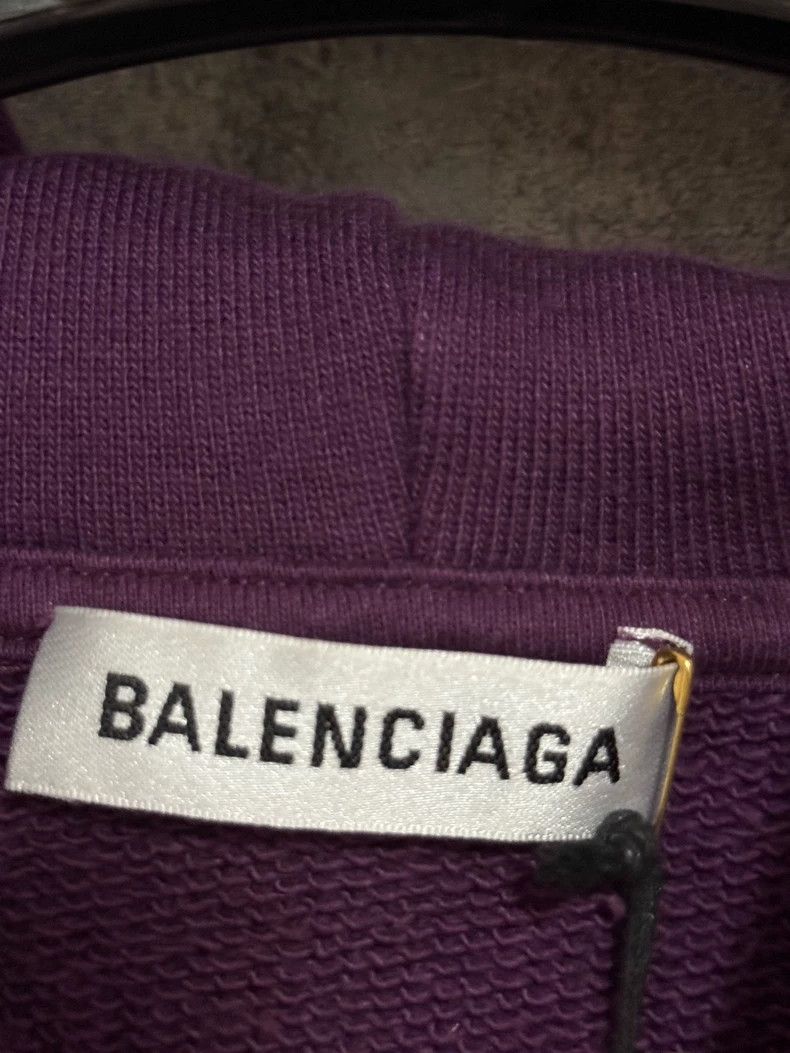 Balenciaga Balenciaga Hoodie Hoodie back monogrammed logo purple Size US S / EU 44-46 / 1 - 3 Thumbnail